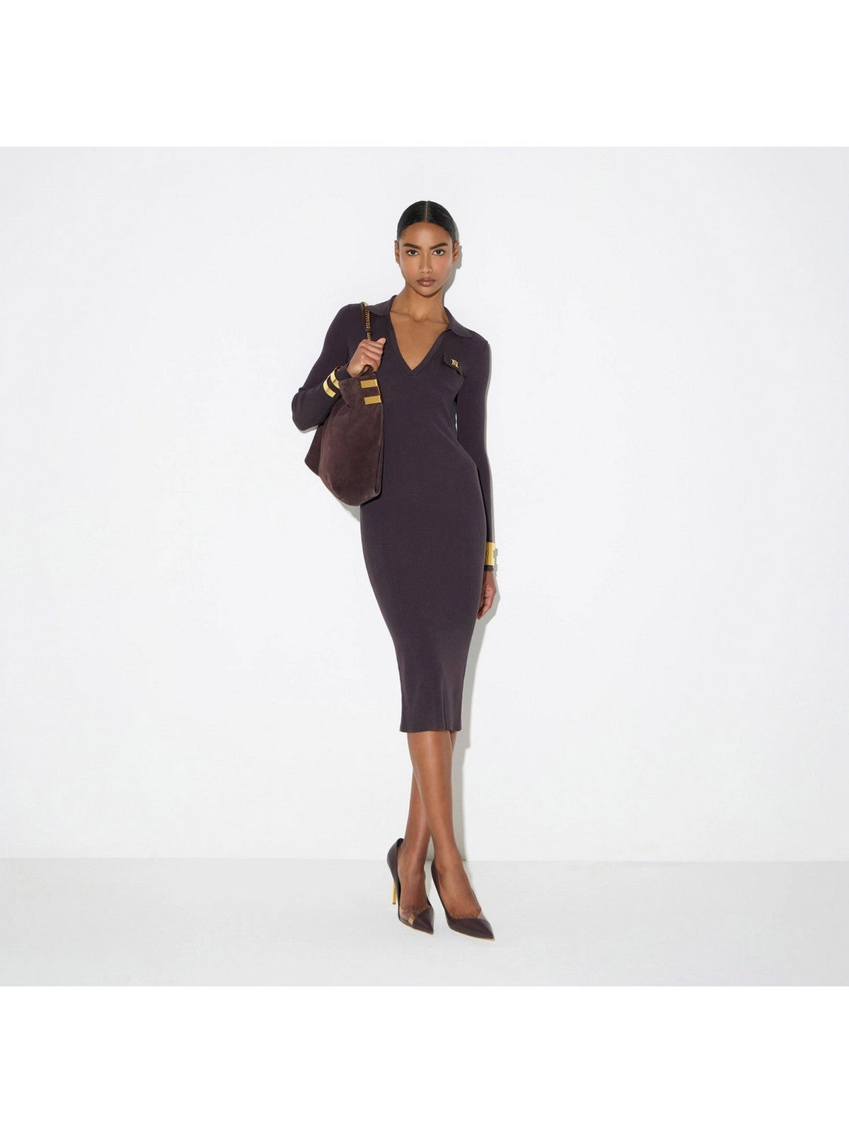 ELISABETTA FRANCHI Abito Donna DARK CHOCOLATE - AM08B66E2 EV9