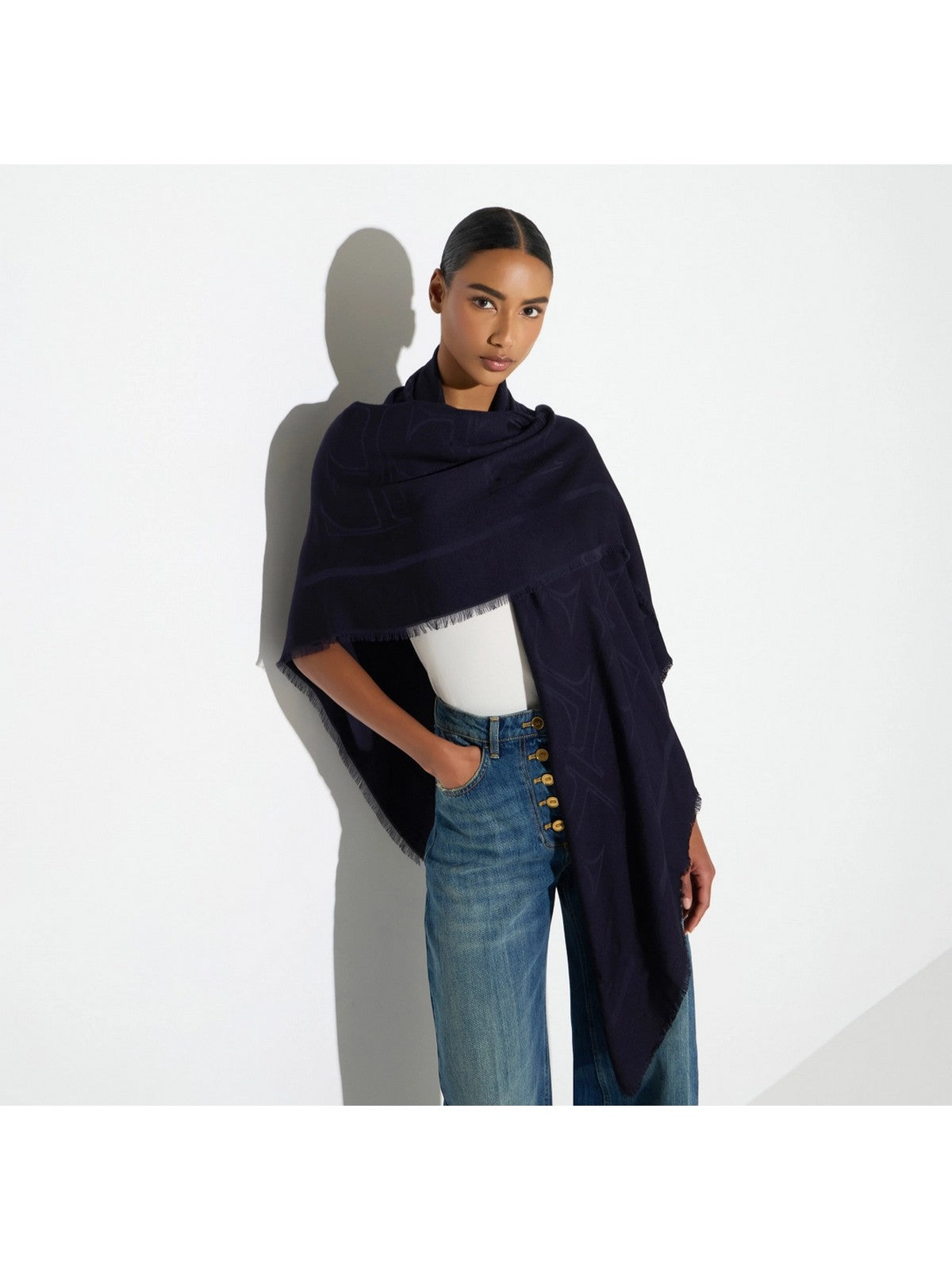 ELISABETTA FRANCHI Sciarpa Donna BLU NOTTE- SC02F66E2 H88
