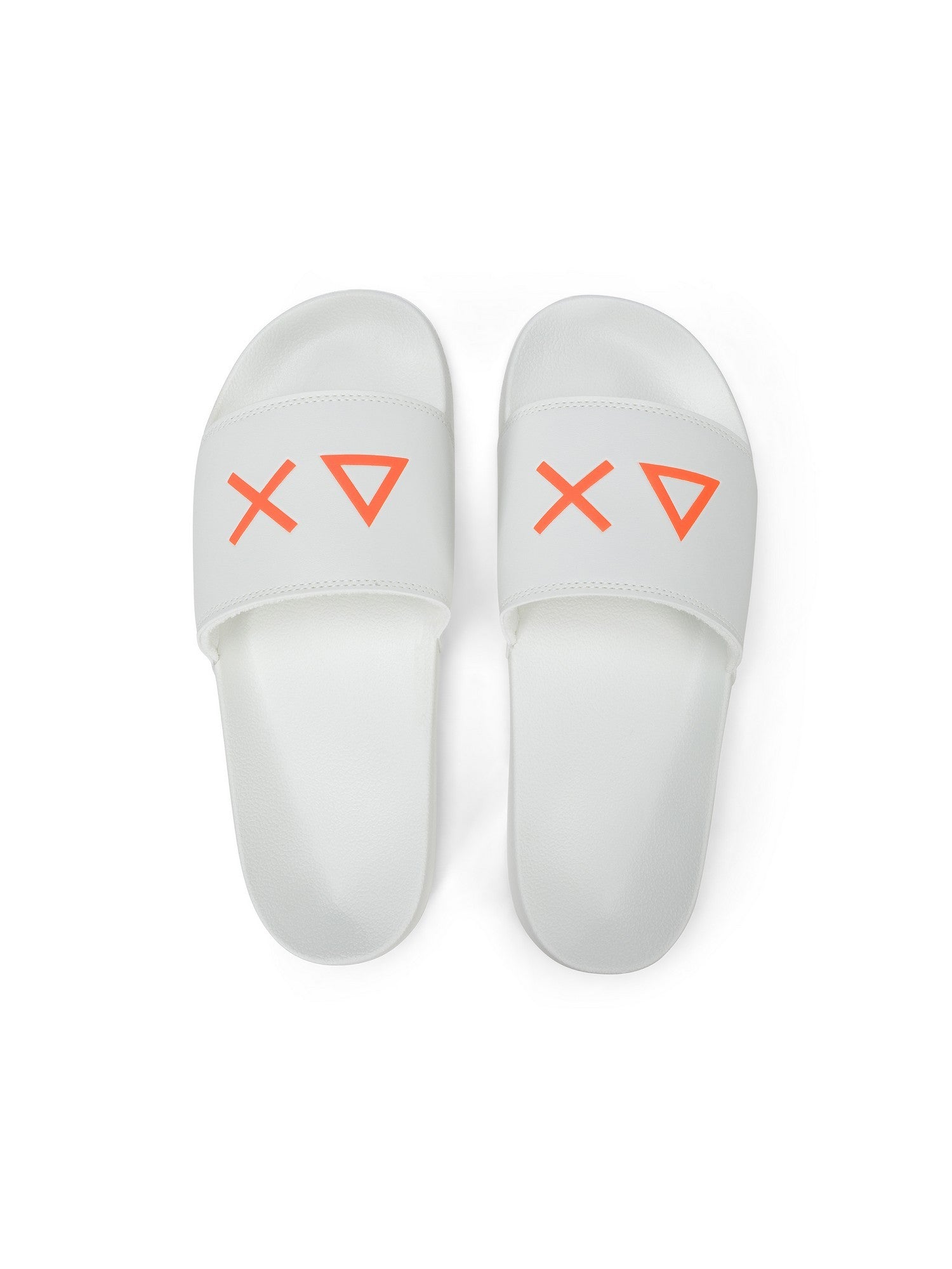 Sun68 Ciabatte Uomo Slippers Logo Bianco - X36110-01 gioboutiqueweb