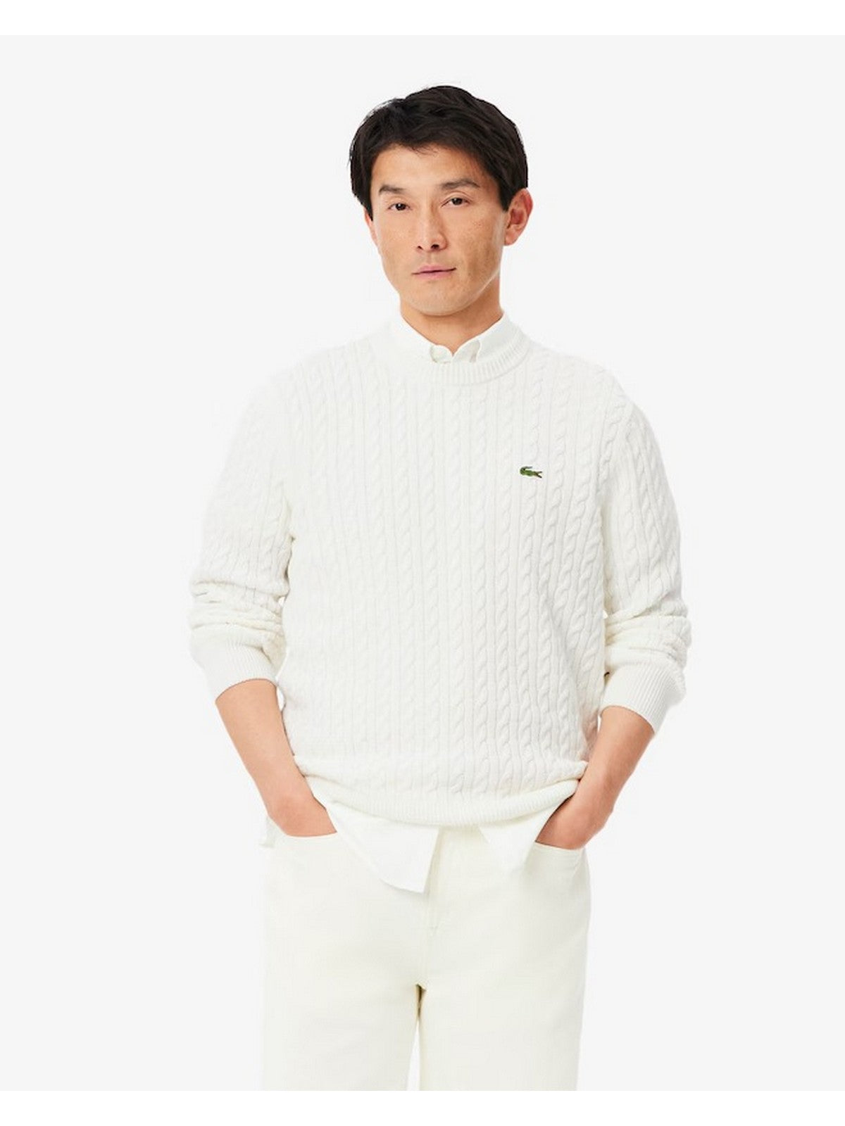 LACOSTE Maglione Uomo Bianco - AH7627 X0N gioboutiqueweb