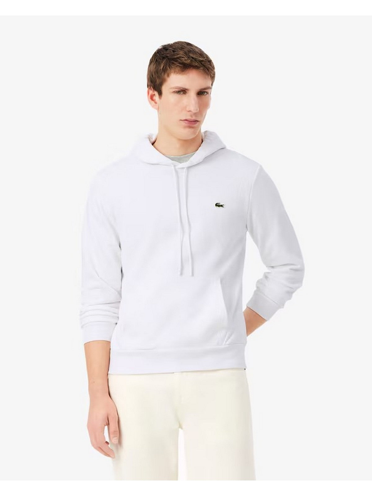 LACOSTE Felpa Uomo Bianco - SH9839 001