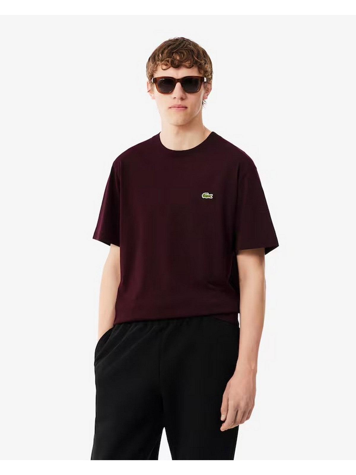 LACOSTE T-shirt Uomo Marrone - TH7318 3KE