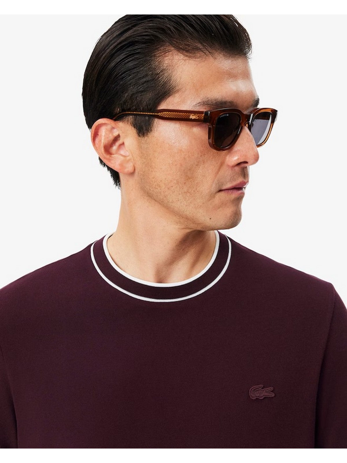 LACOSTE T-shirt Uomo Marrone - TH8174 3KE gioboutiqueweb