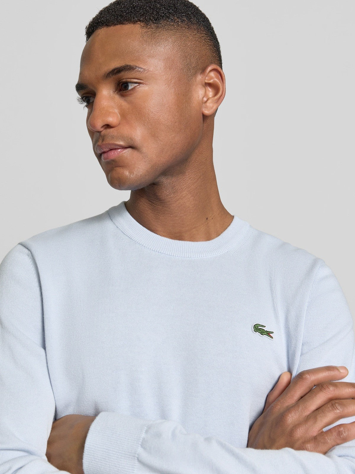 LACOSTE Maglia Uomo AH0128 J2G BLU CHIARO gioboutiqueweb