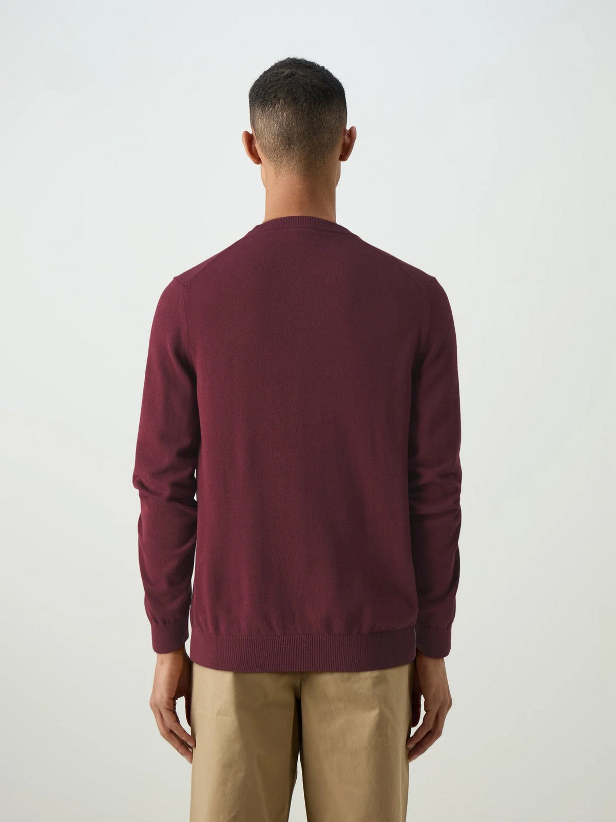 LACOSTE Maglione Uomo AH3225 476 BORDEAUX gioboutiqueweb