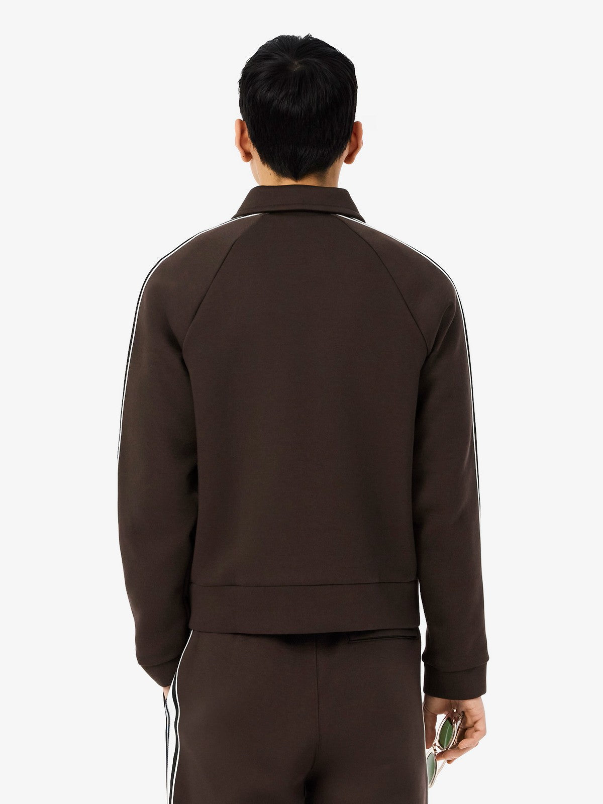 LACOSTE Felpa Uomo SH5927 SKB Marrone gioboutiqueweb