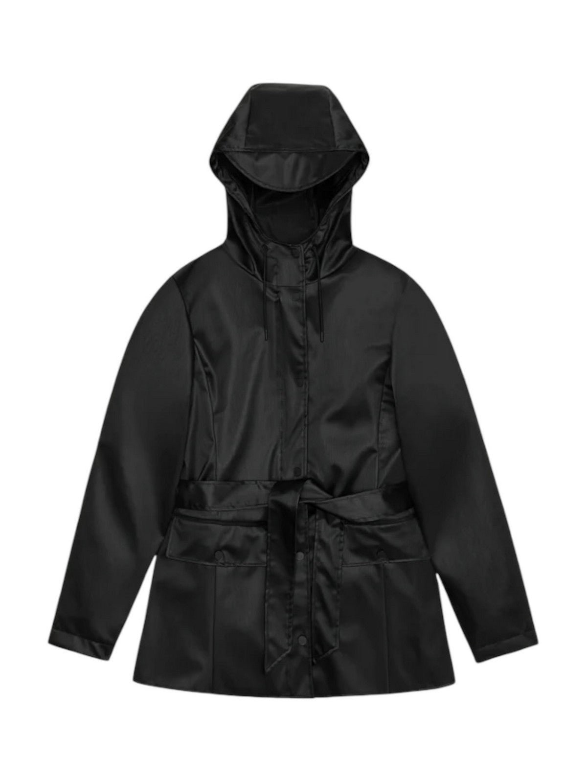 RAINS Giubbino Donna Curve Jacket W3 12100 84 Black Grain Nero