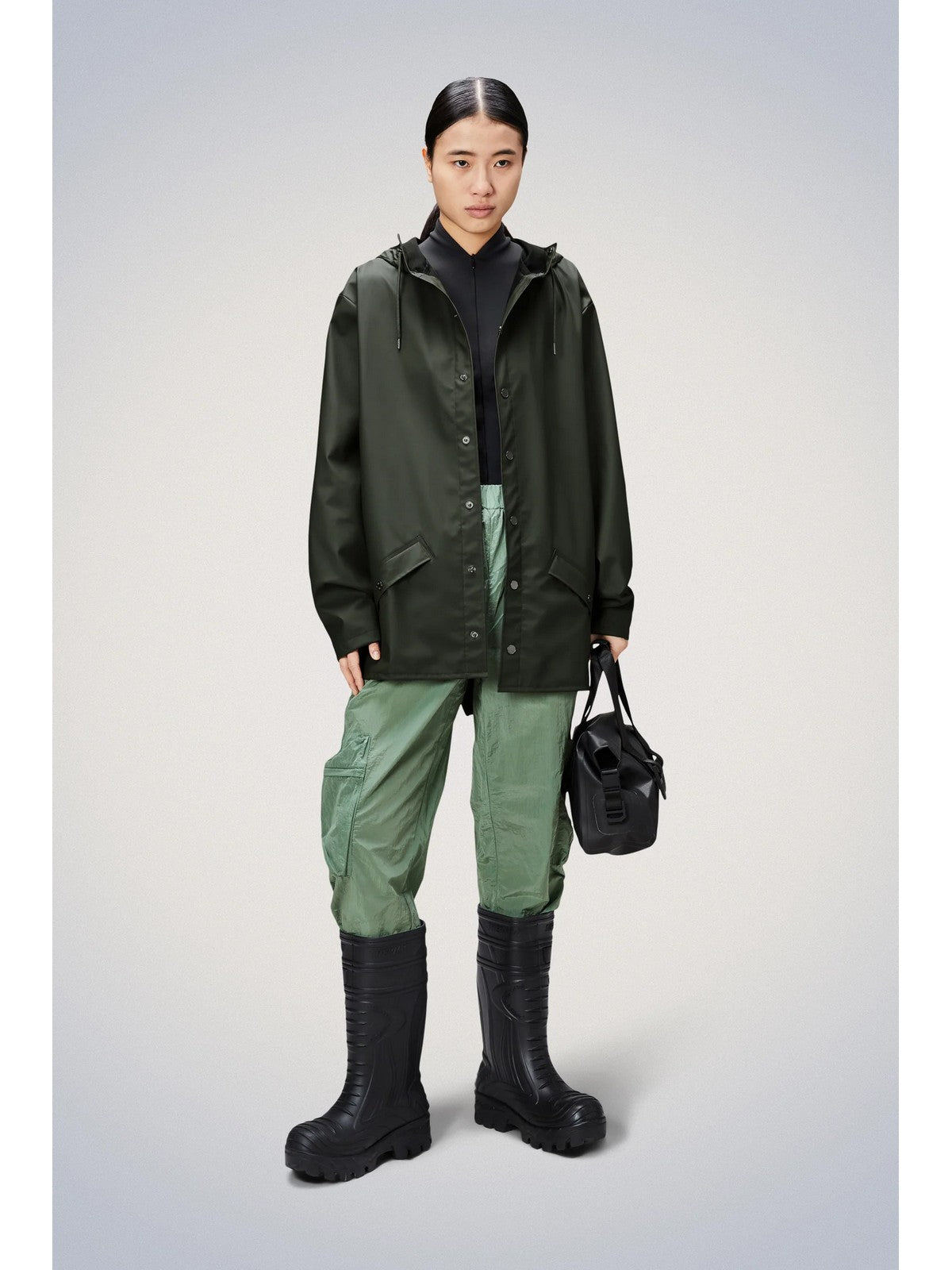 RAINS Giubbino Unisex adulto Jacket W3 12010 03 Green Verde