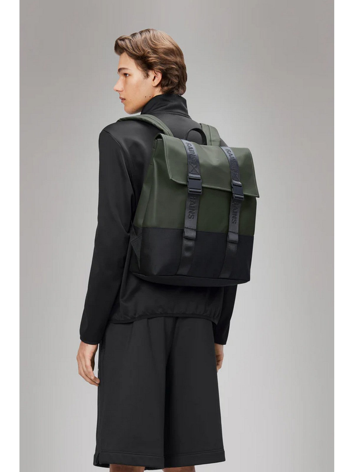 RAINS Zaino Unisex adulto Trail MSN Bag W3 14310 03 Green Verde