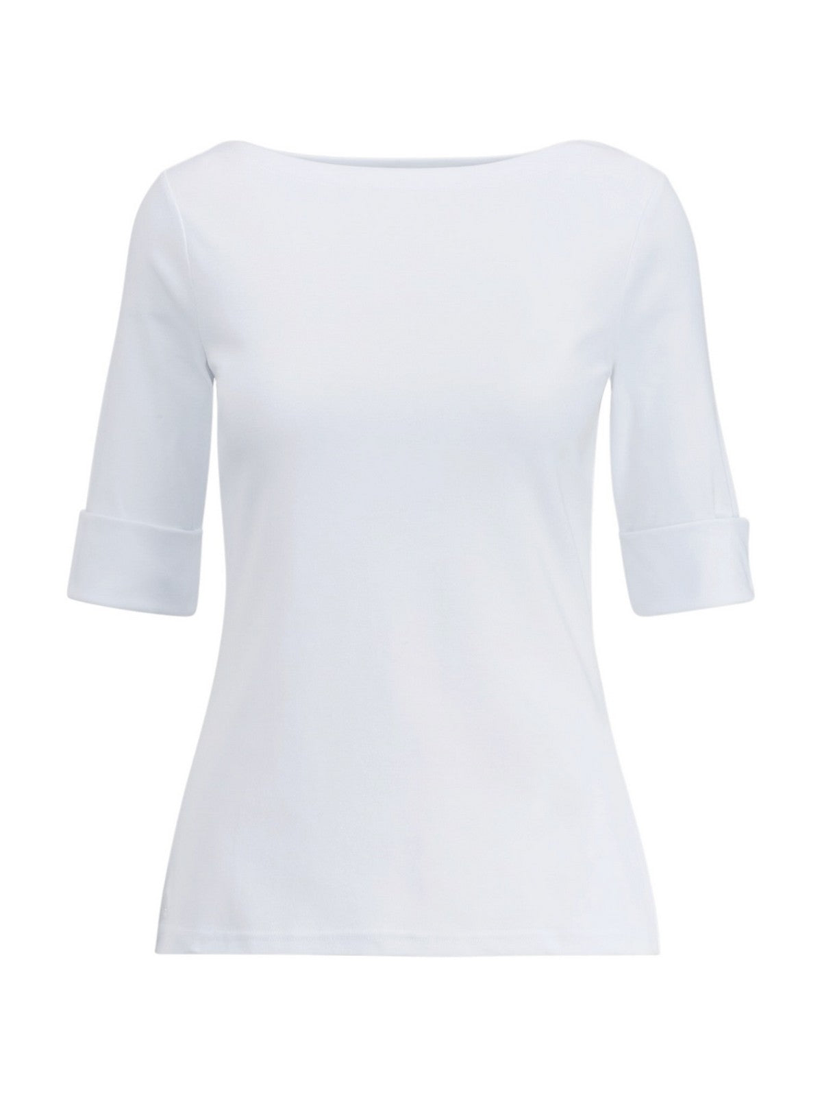LAUREN RALPH LAUREN T-shirt Donna JUDY-ELBOW SLEEVE-KNIT WHITE - 200654963 007