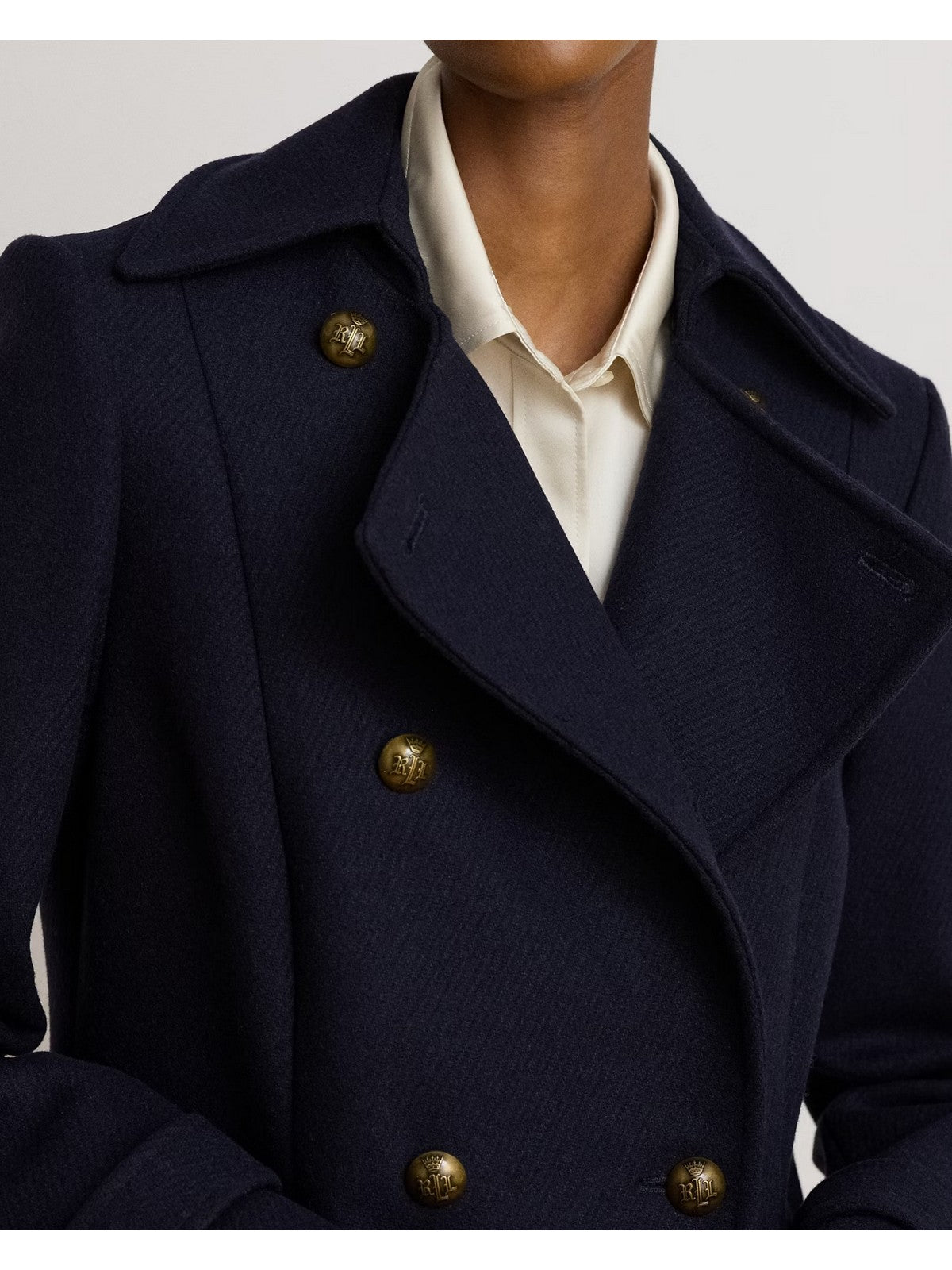LAUREN RALPH LAUREN Cappotto Donna TWILL DB 45"-LINED-COAT REGAL NAVY - 297P04150 002