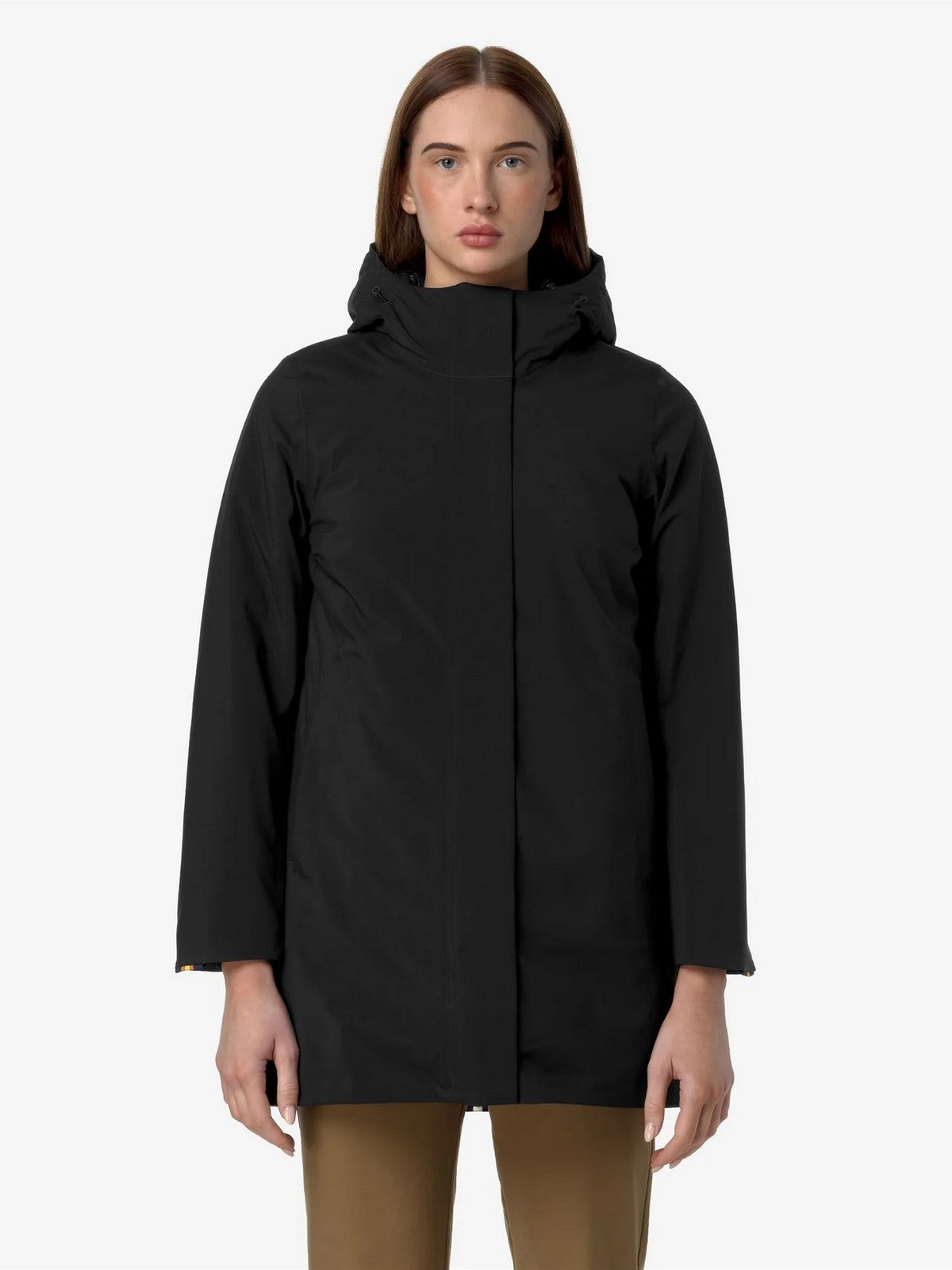 K-WAY Giubbino Donna Mathiel bonded padded K5136DW AT0 BLACK PURE gioboutiqueweb