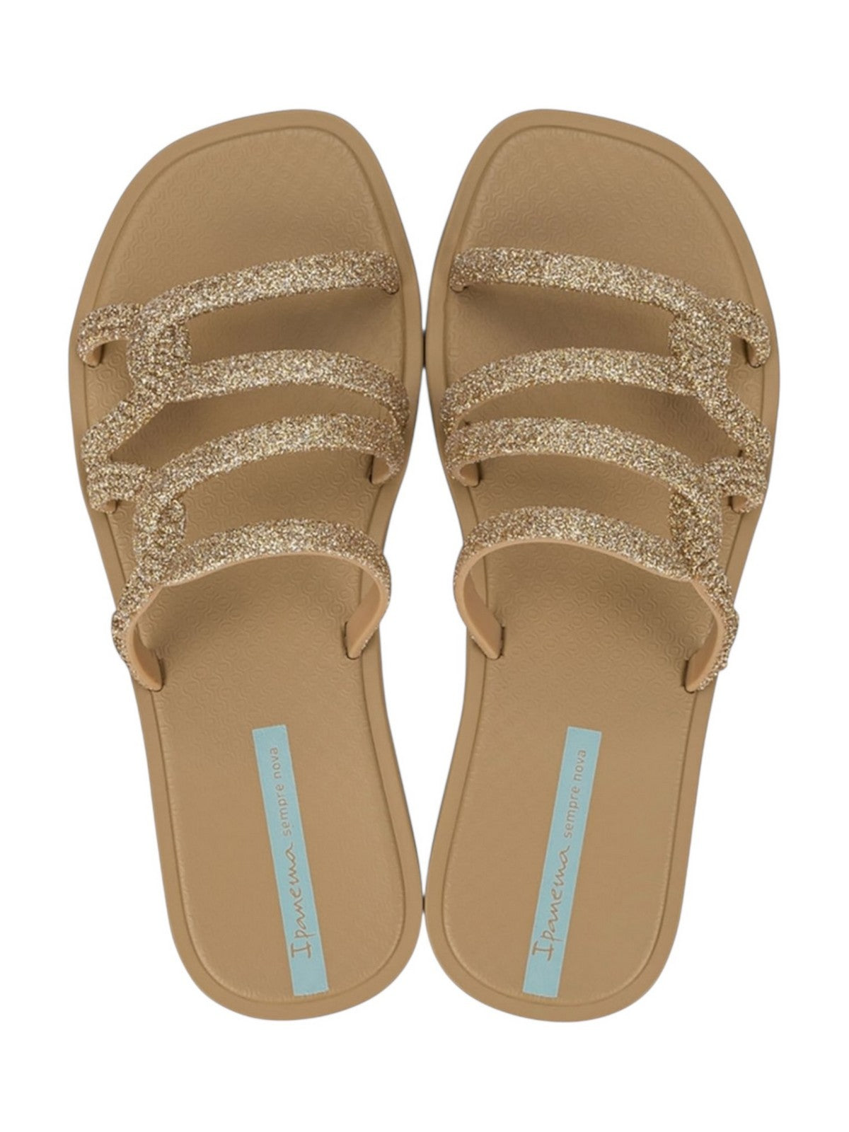 IPANEMA Ciabatta Donna IP.27286 BB955 BEIGE/GLITTER/GREEN gioboutiqueweb