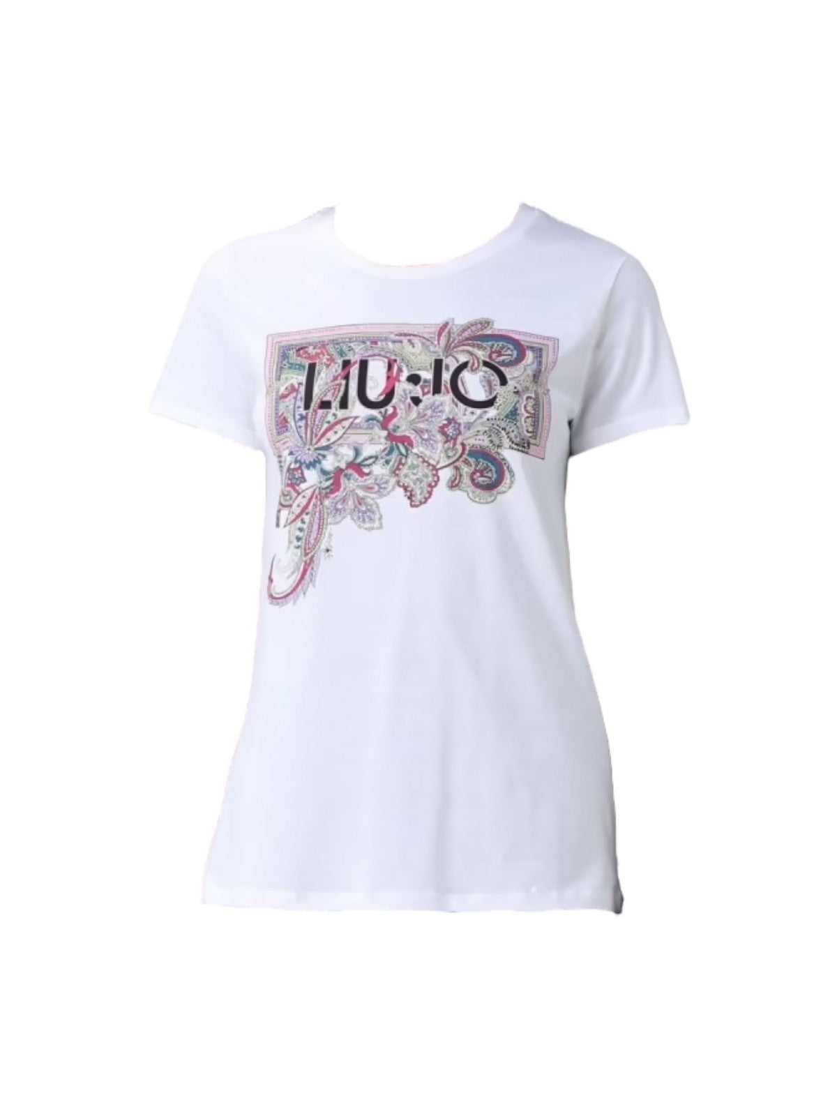 LIU JO WHITE T-shirt Donna WA5240JS923 M9594 Bianco gioboutiqueweb