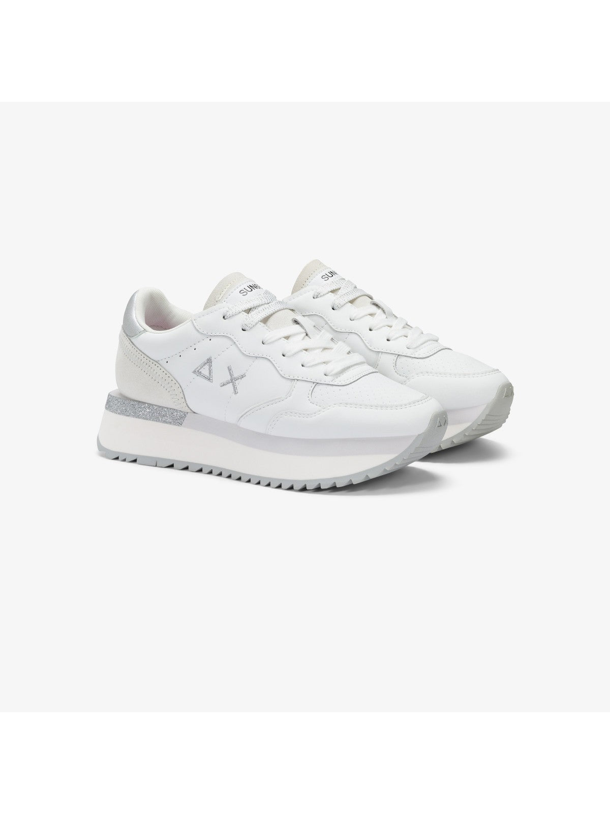 SUN68 Sneaker Donna BIG ALLY LEATHER Z35208 01 Bianco gioboutiqueweb