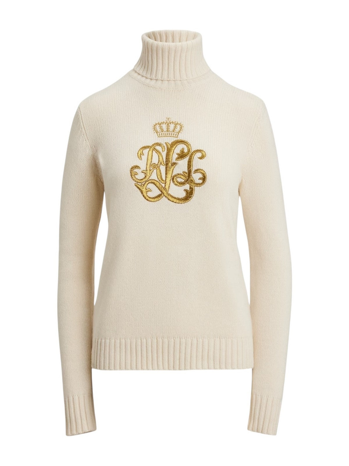 Lauren Ralph Lauren Maglione Dolcevita Woman Kexley-Long Sleeve-Pullover 200979687 002 Mascarpone Cream