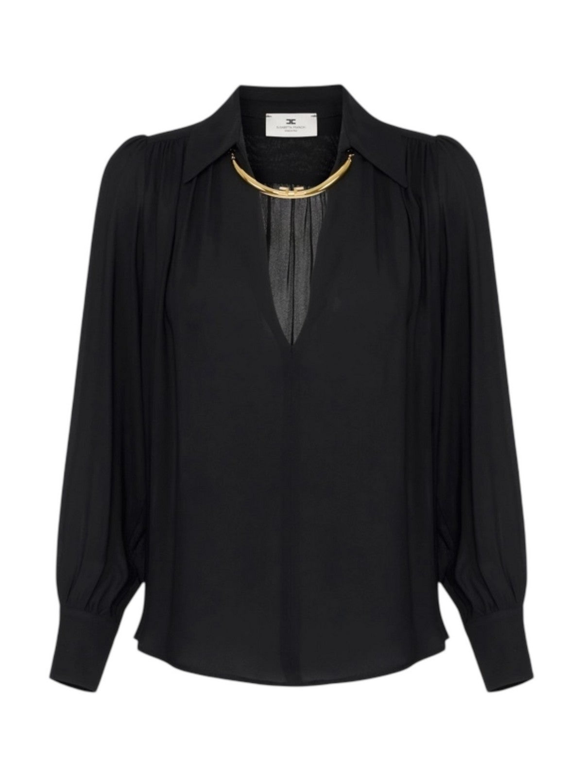 ELISABETTA FRANCHI Camicia Donna CA12356E2 110 Nero gioboutiqueweb