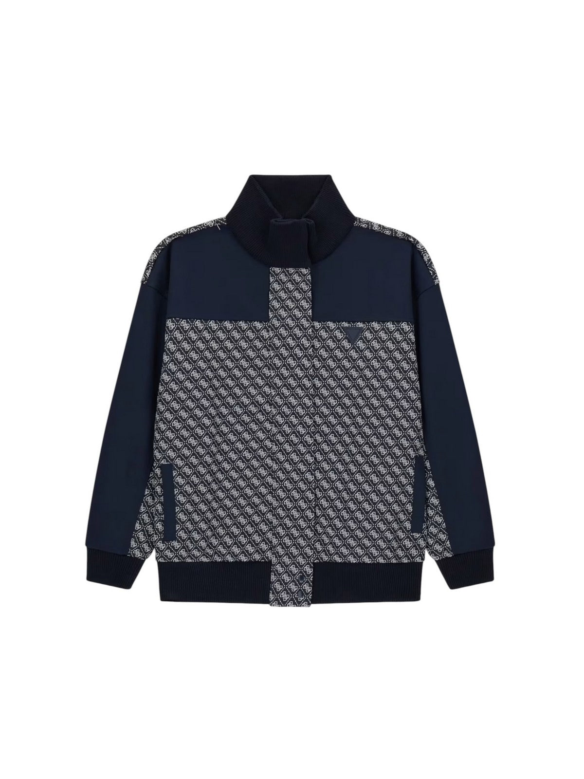 GUESS SPORT Giubbino Donna MAYA 4G FULL ZIP JACKET V6RL08 K2042 FJBB 4G JACQUARD MOON