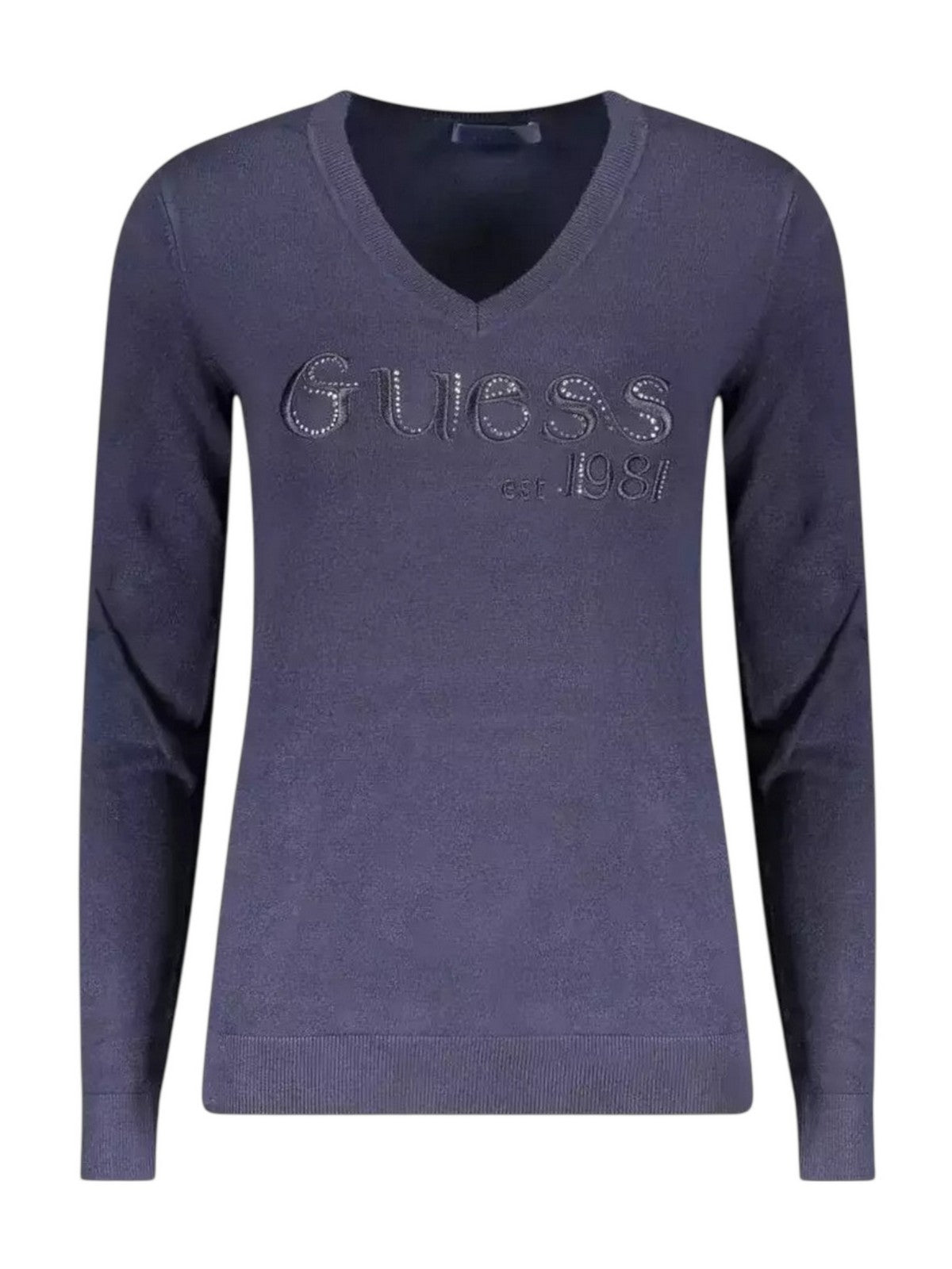 GUESS Maglione Donna LS VN SAYLOR LOGO SWTR W5BR41 Z2NQ2 G77G SUITING BLUE