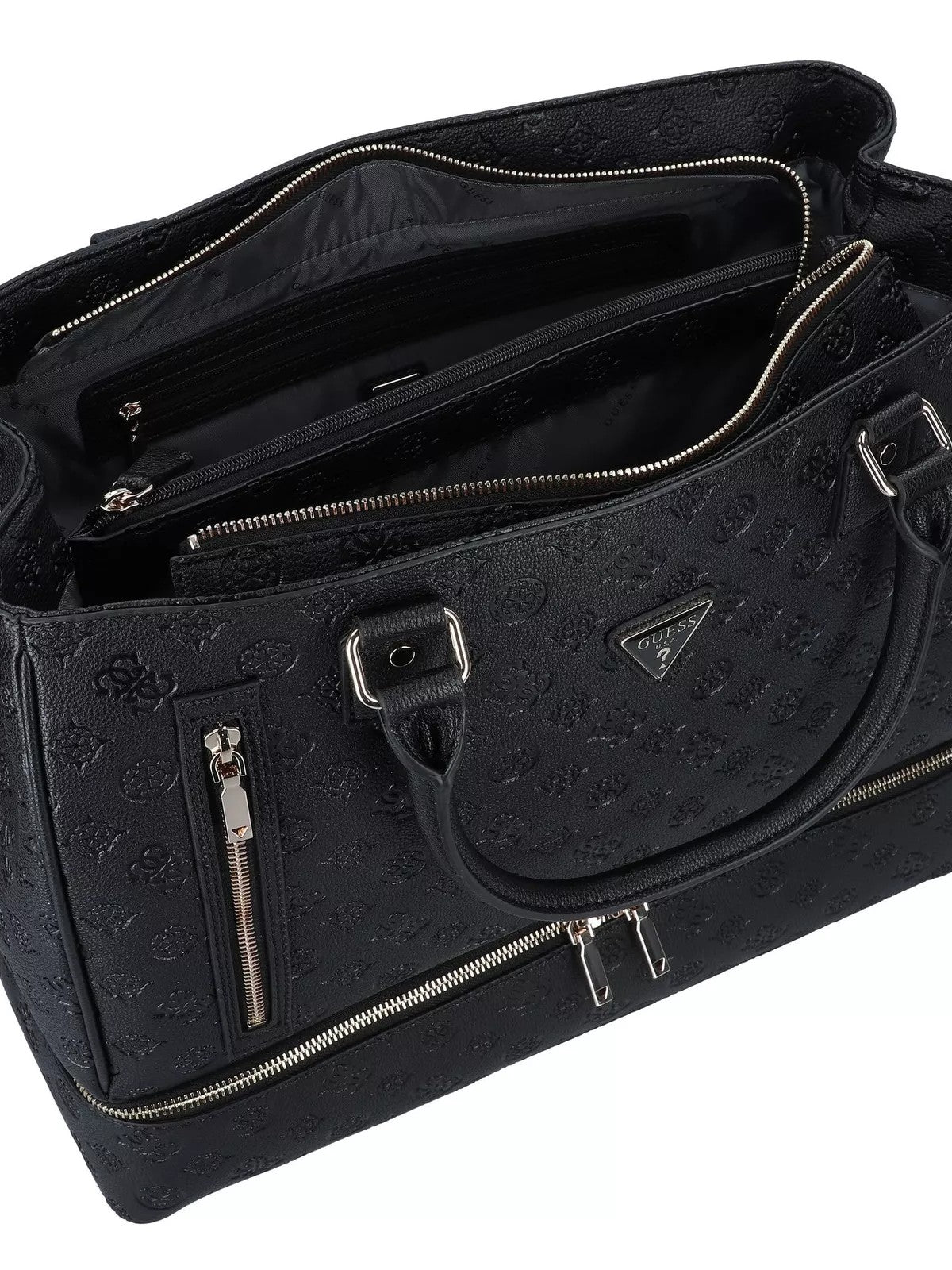 GUESS Valigia e Trolley Donna WILDER ZIP BOTTOM SHOPPER TOTE TWDP74 52415 BLA Nero gioboutiqueweb