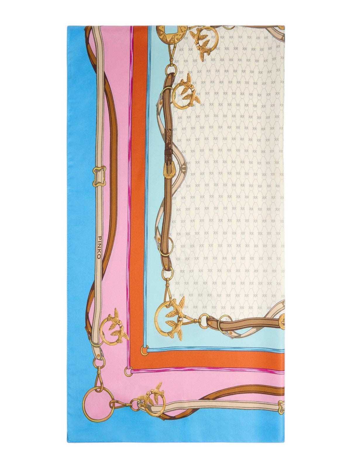 PINKO Foulard Donna LIMBO FOULARD TWILL STAMPA CIN 106656-A39N EN0 MULT.AZZURRO/ROSA