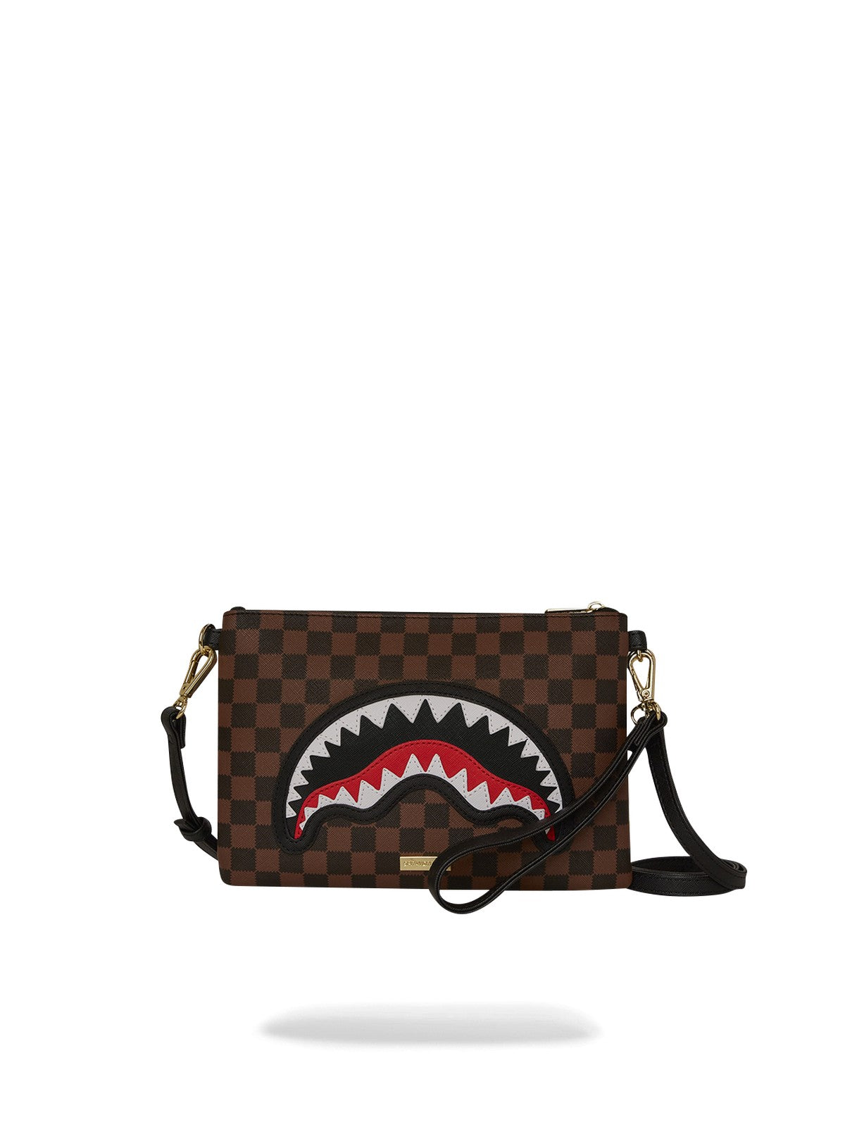 SPRAYGROUND Pochette Unisex adulto SAWTOOTH SHARKS IN PARIS CROSSOVER CLUTCH 910B7841NSZ Nero gioboutiqueweb