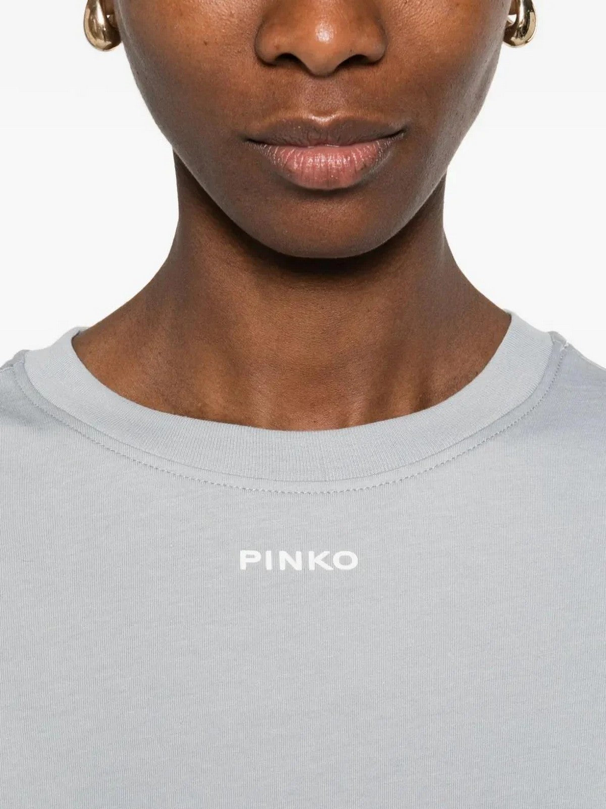 PINKO T-shirt Donna BASICO T-SHIRT 100373-A34F E87 AZZURRO ARONA