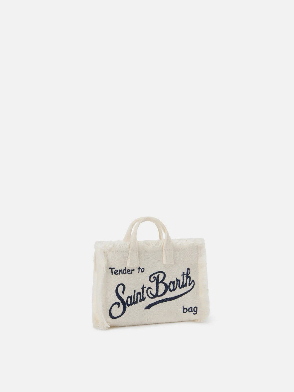 MC2 SAINT BARTH Pochette Donna PHONE BAG LINEN 00405L Bianco