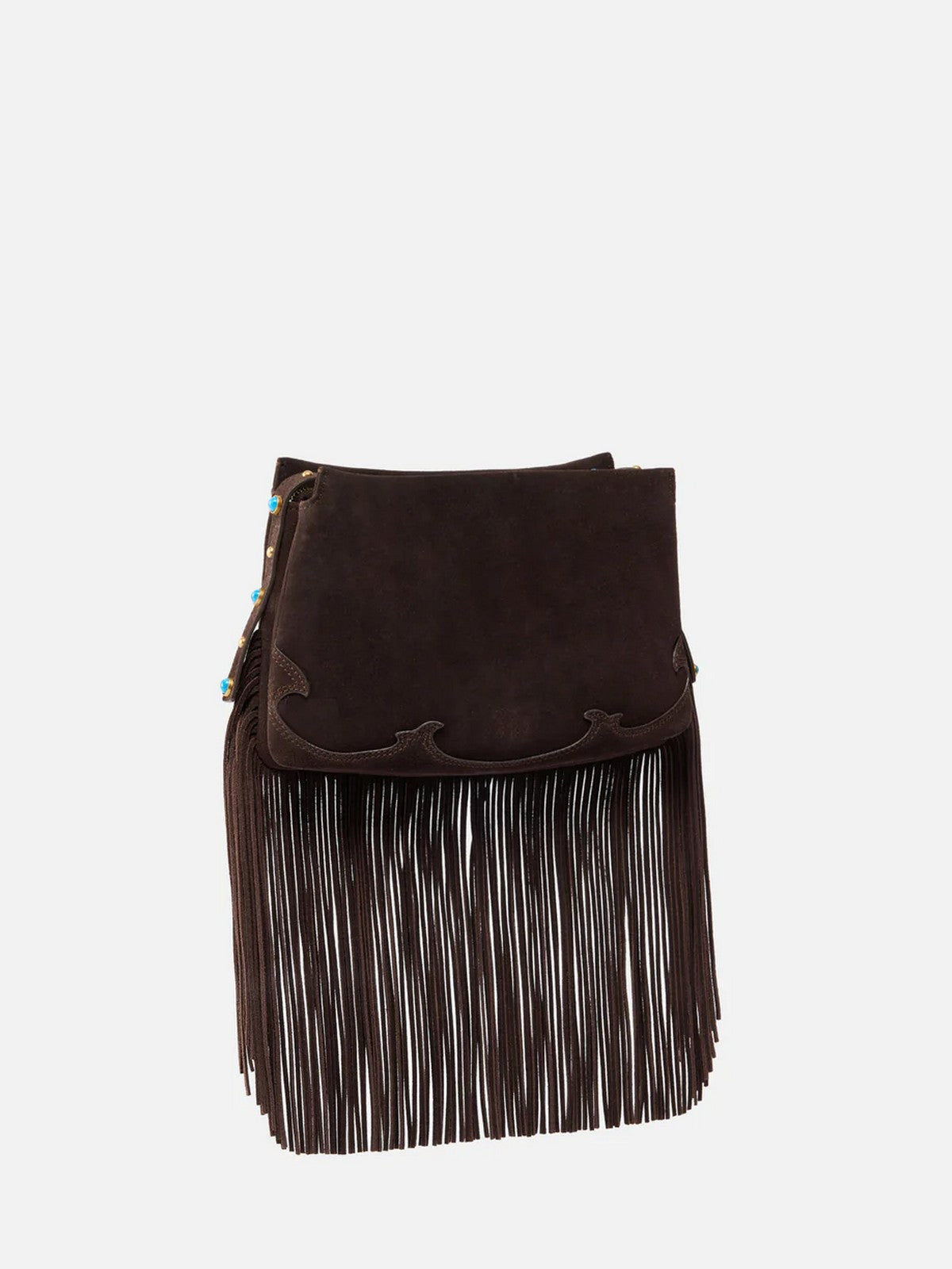 PINKO Borsa Donna TRIPLET MINI FRINGES SUEDE 106665-A0F6 M11P MARRONE CAFFE'-MIX