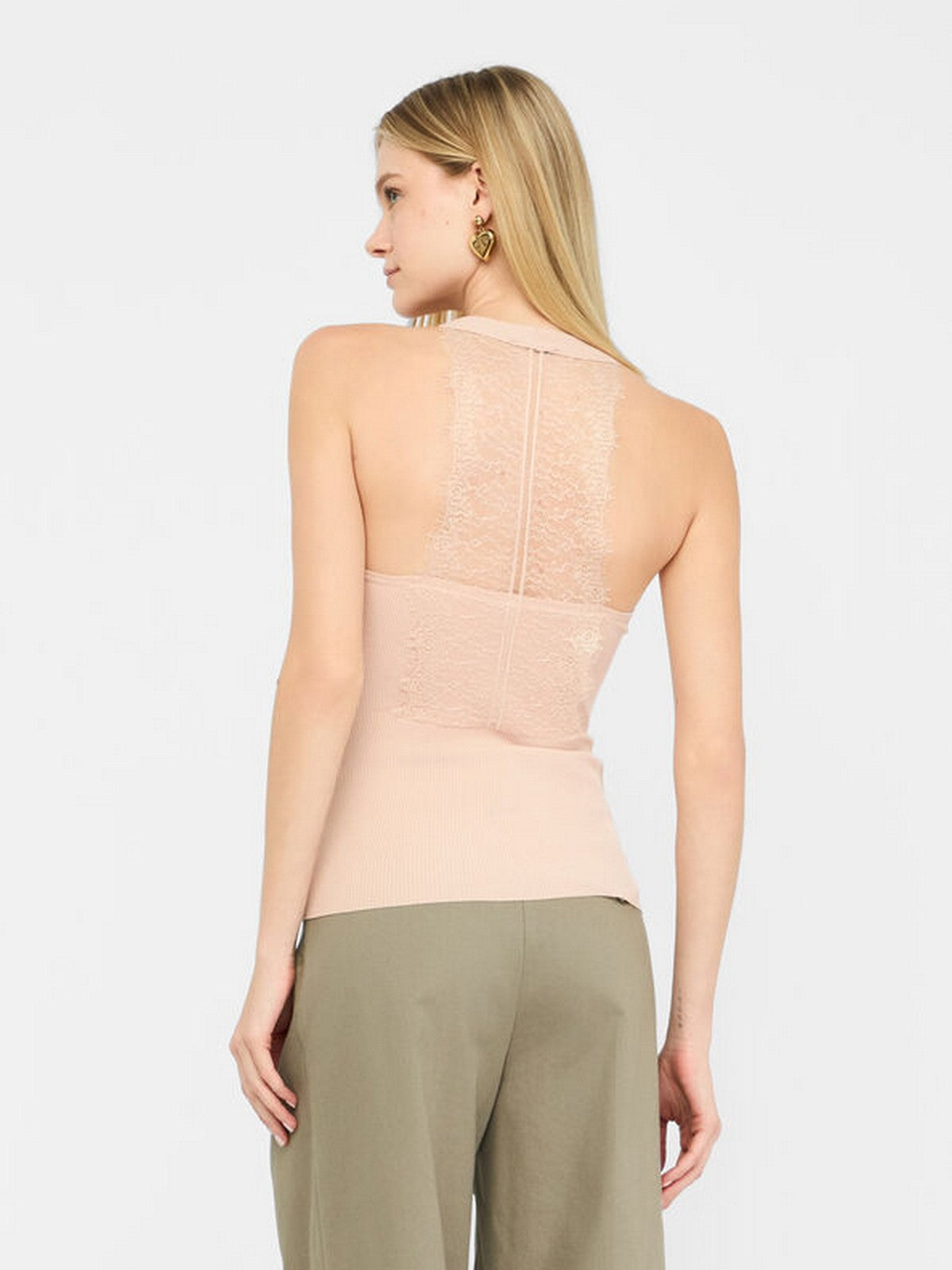 LIU JO BLACK Top Donna CF5160MS46M X0719 Pink poudre