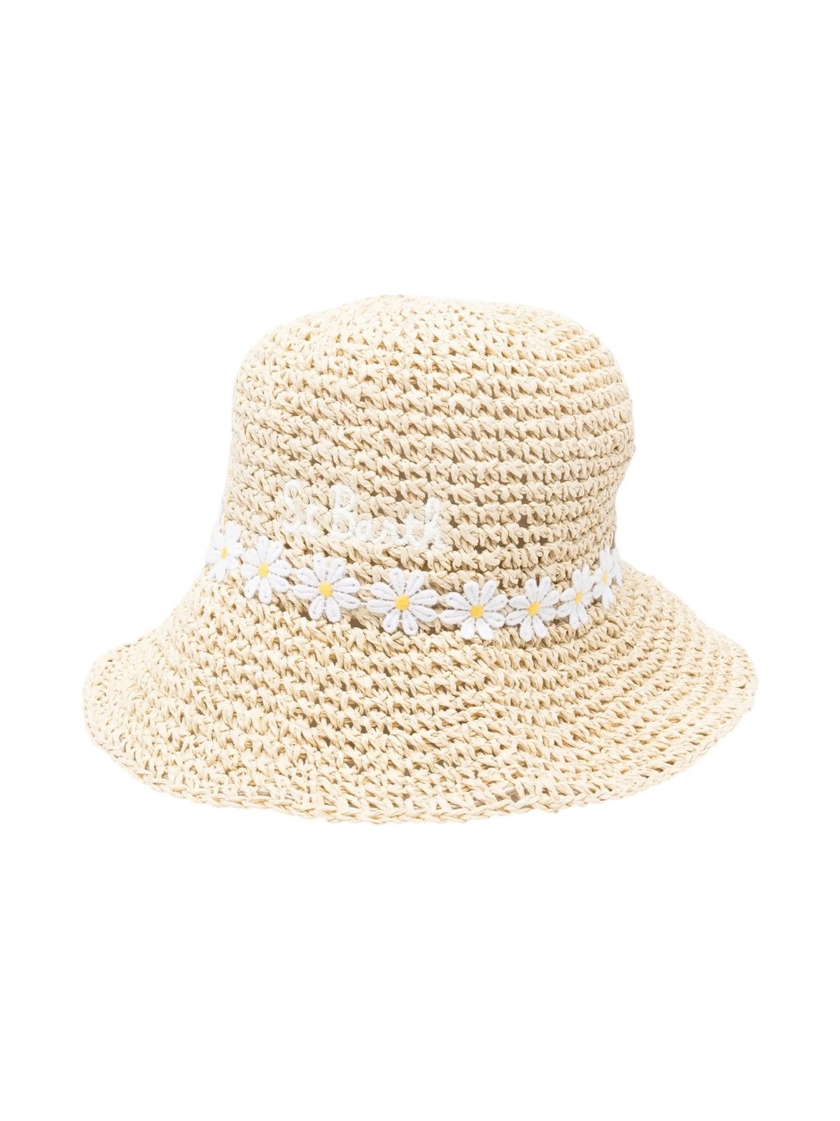 MC2 SAINT BARTH Cappello Bambine e ragazze POLLY JR 01540H STRAW 1101 DAISY EMB gioboutiqueweb