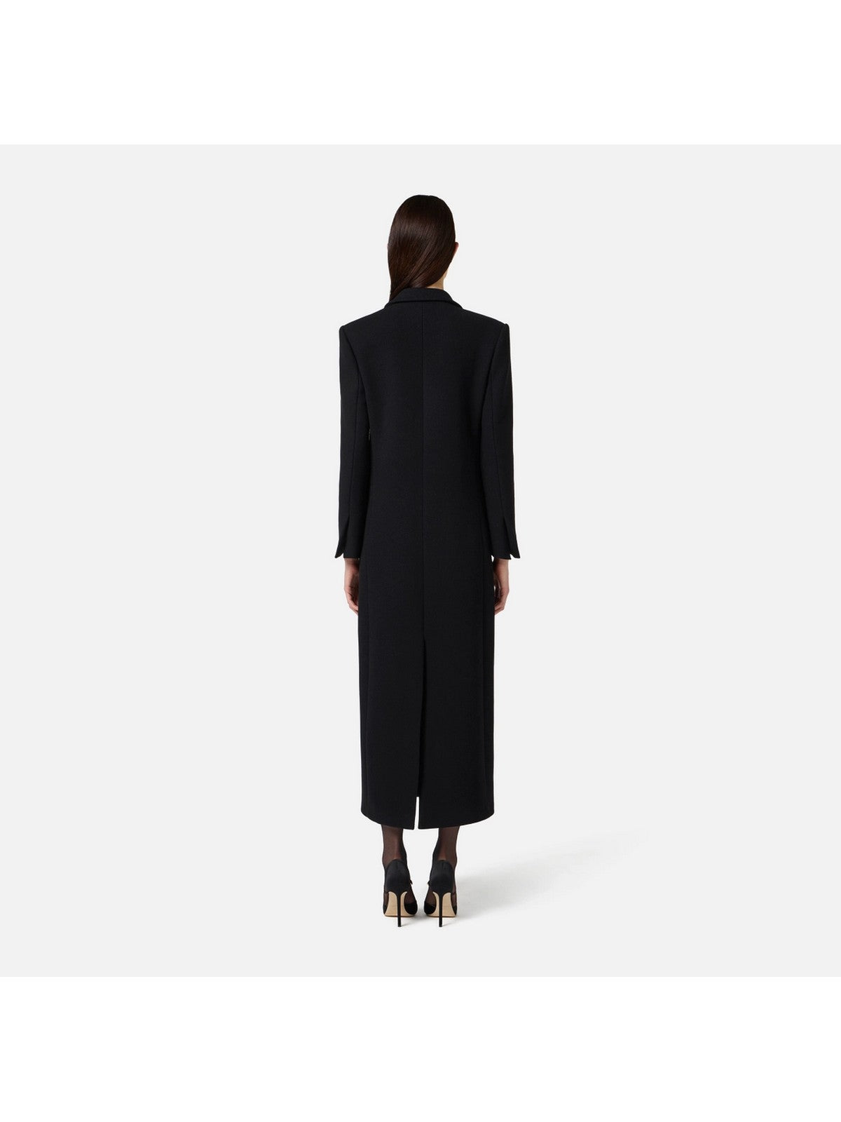 ELISABETTA FRANCHI Cappotto Donna CP00256E2 110 Nero gioboutiqueweb