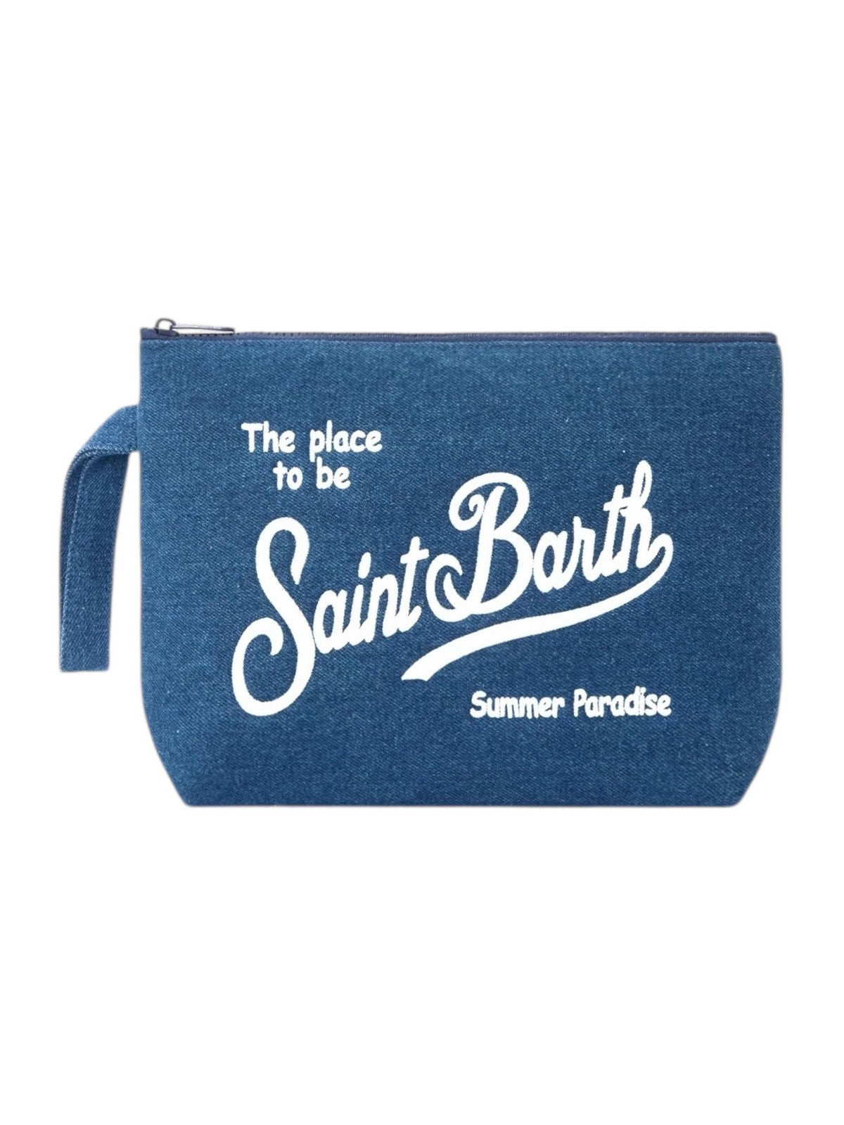 MC2 SAINT BARTH Pochette Unisex adulto ALINE DENIM L 00436L DENIM EMB