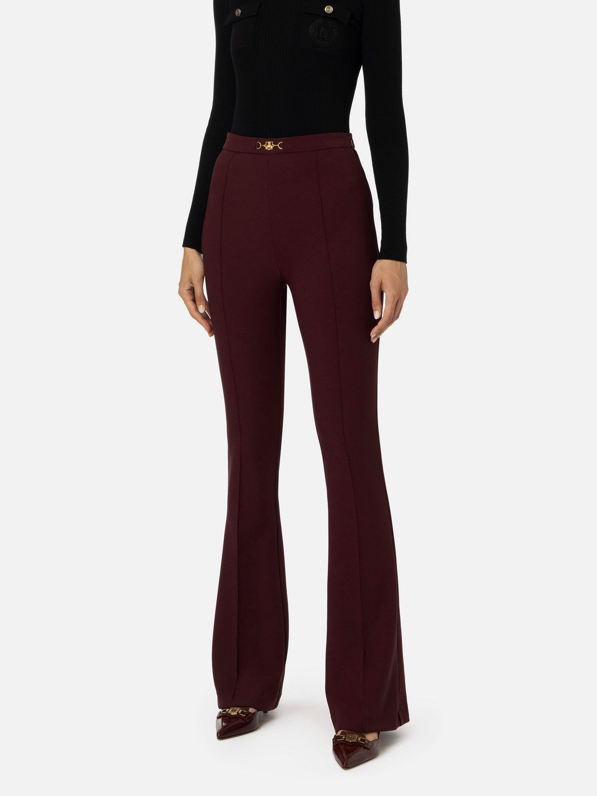 ELISABETTA FRANCHI Pantalone Donna PA02246E2 CG3 Rosso gioboutiqueweb