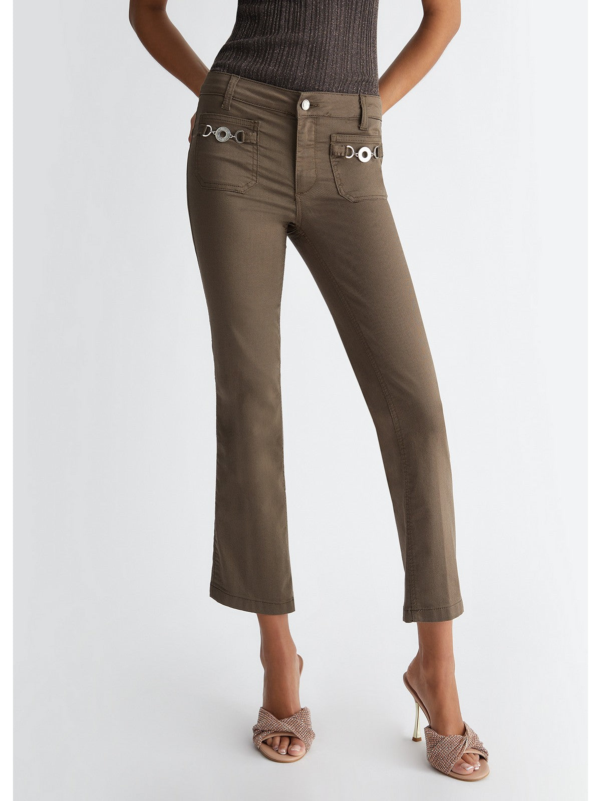 LIU JO WHITE Pantalone Donna MA4291T7144 X0542 Verde