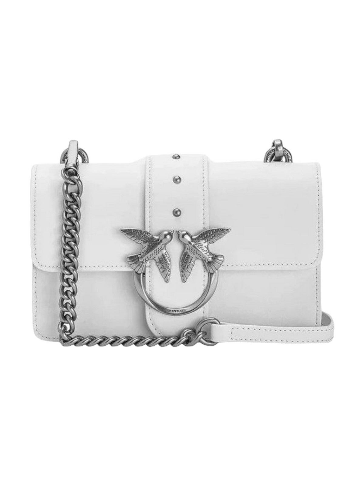 PINKO Borsa Donna Love one mini 100059-A0F1 Z14O Bianco