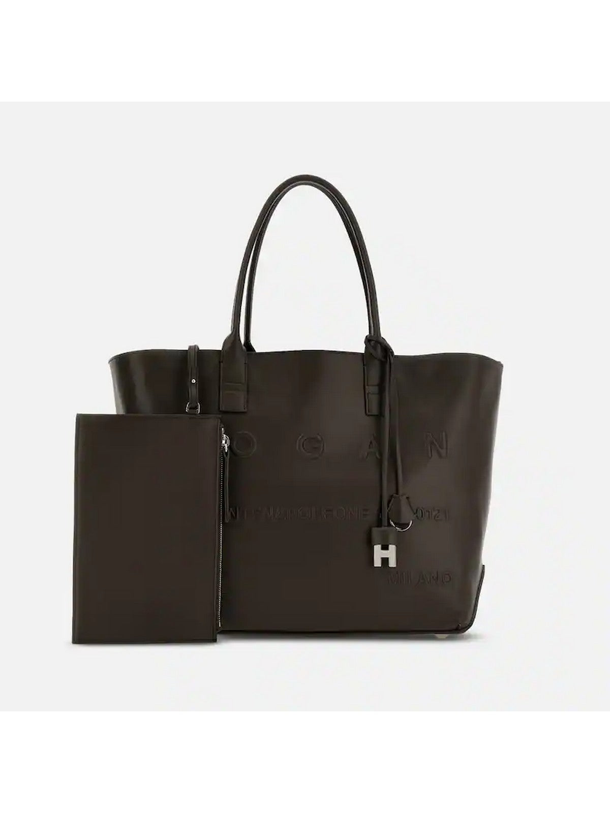 HOGAN Borsa Donna ADDRESS SHOPPING MEDIA KBW01TA0300TZPS808 PALISSANDRO gioboutiqueweb