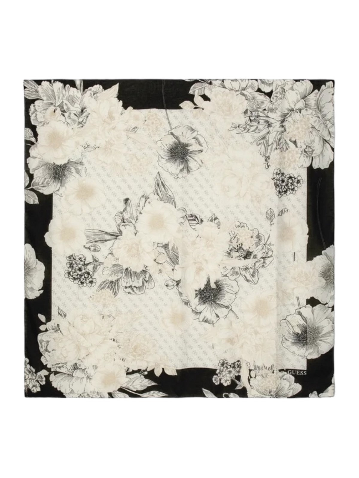 GUESS Foulard Donna Kefiah 140X140 AW9988 POL03 BLA Nero gioboutiqueweb