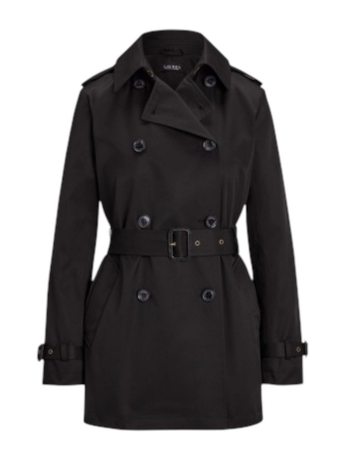 LAUREN RALPH LAUREN Trench Donna DB BLT TR30 297967126 001 Nero gioboutiqueweb