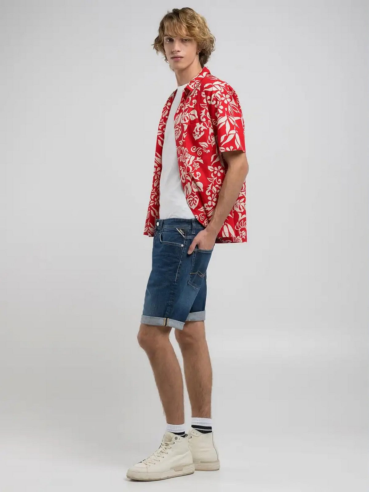 REPLAY Bermuda Uomo MA981Y000573840 007 DARK BLUE gioboutiqueweb