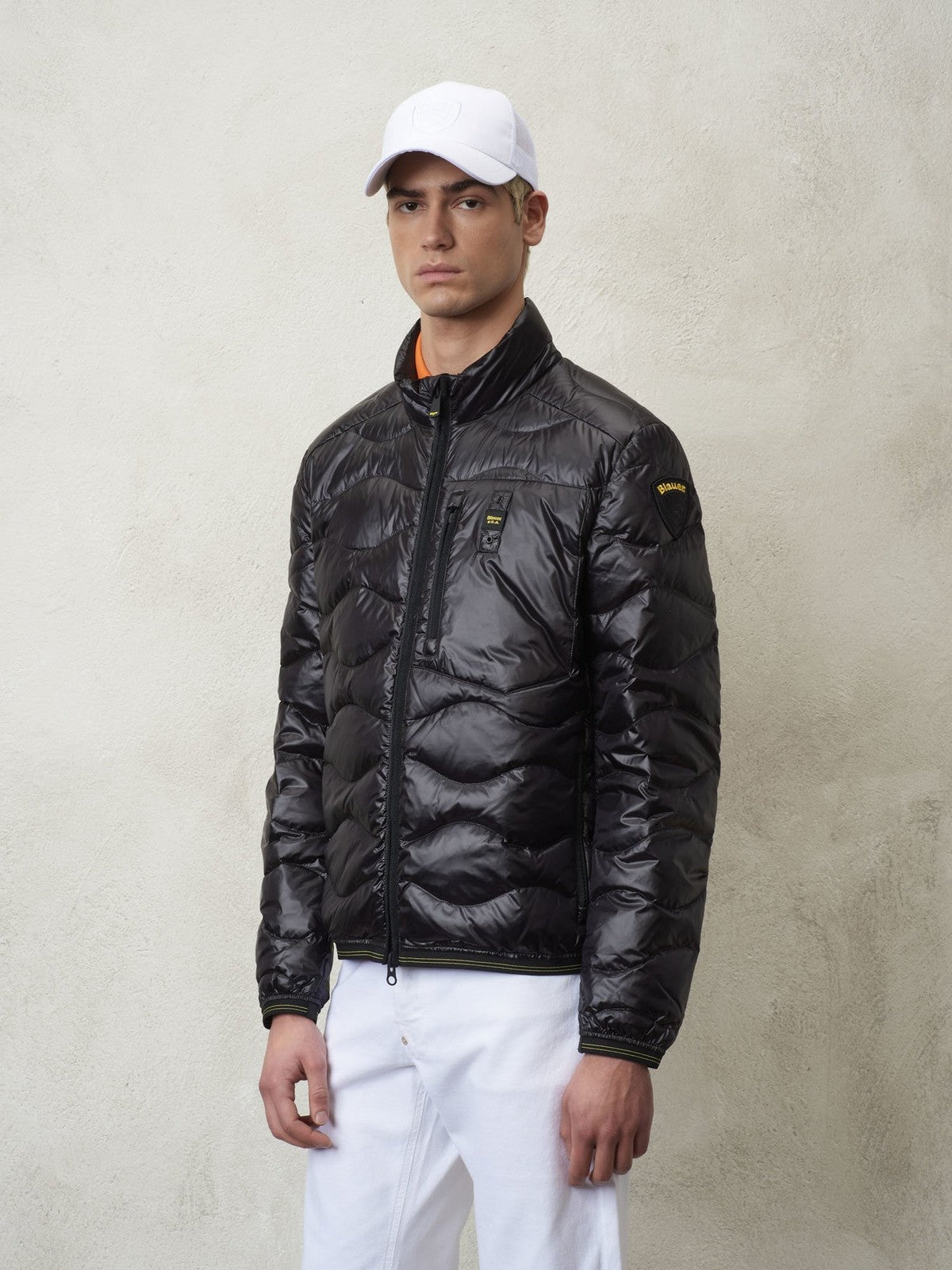 Blauer Männer -Down -Jacke 24SBLUC03070 006719 999 Schwarz