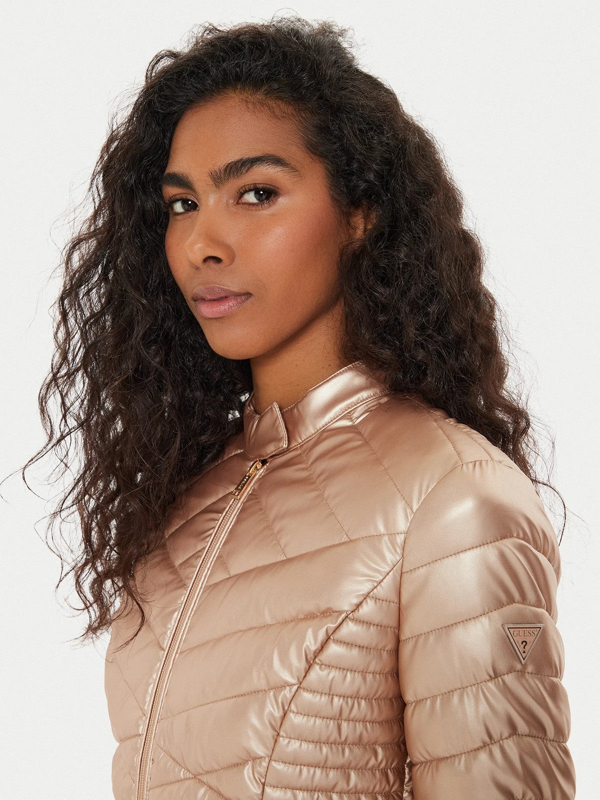 GUESS Giubbino Donna NEW VONA JACKET W4YL06 KCBV0 F6CK Rosa gioboutiqueweb