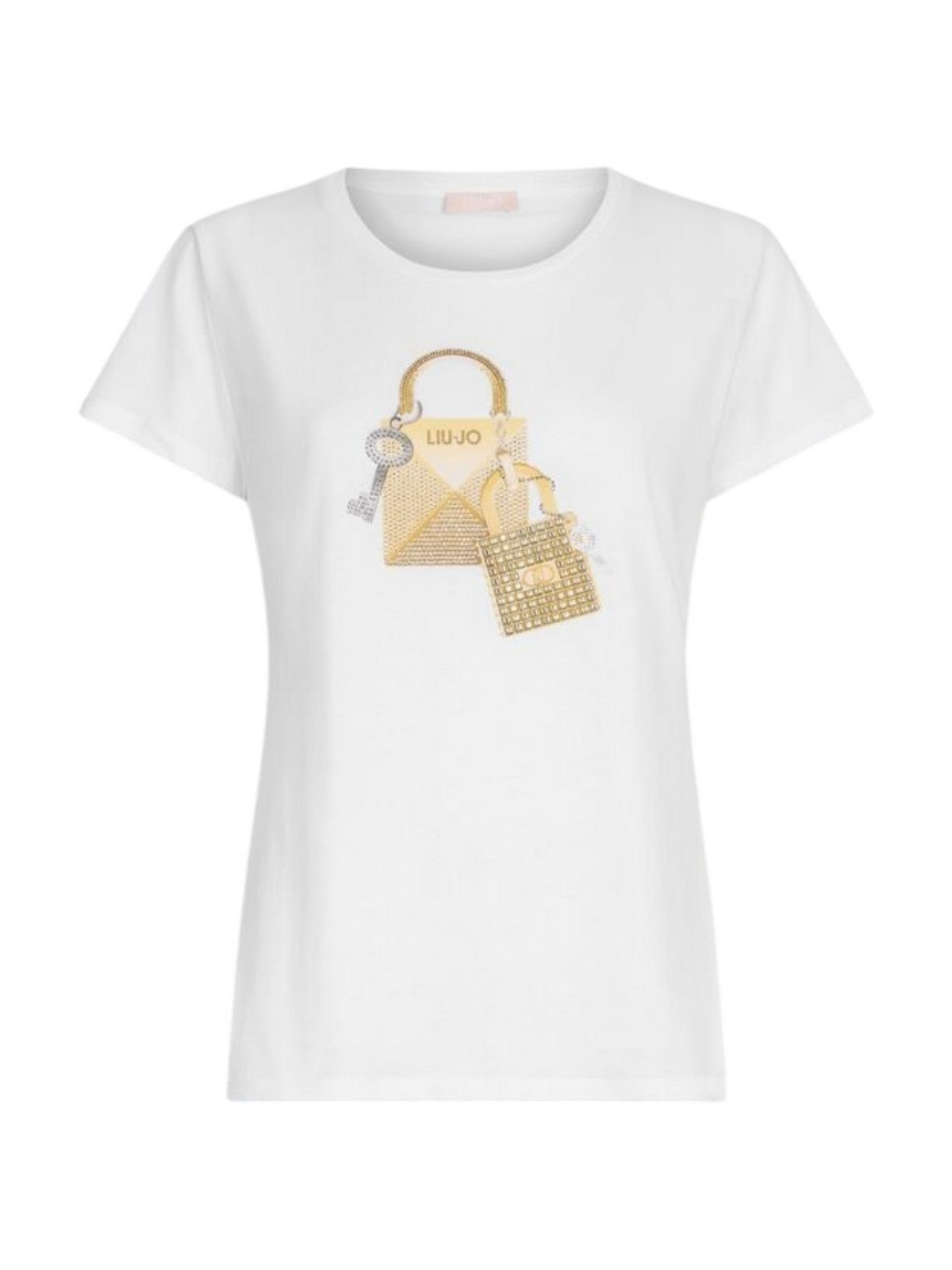 LIU JO WHITE T-shirt Donna WA5362JS923 M9568 Bianco gioboutiqueweb