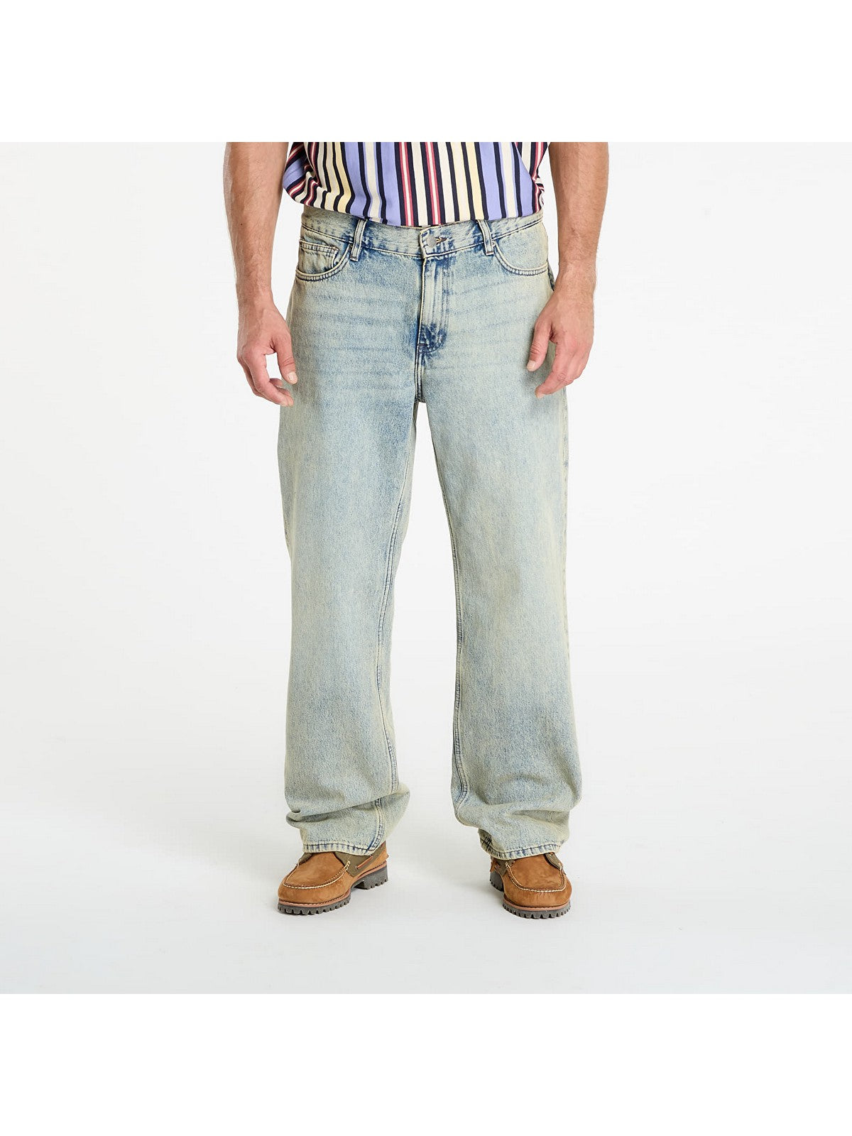 GUESS Jeans Uomo GO BAGGY PANT M5GG51 D5MKF GTLW GO TINTED LEO LT WAS