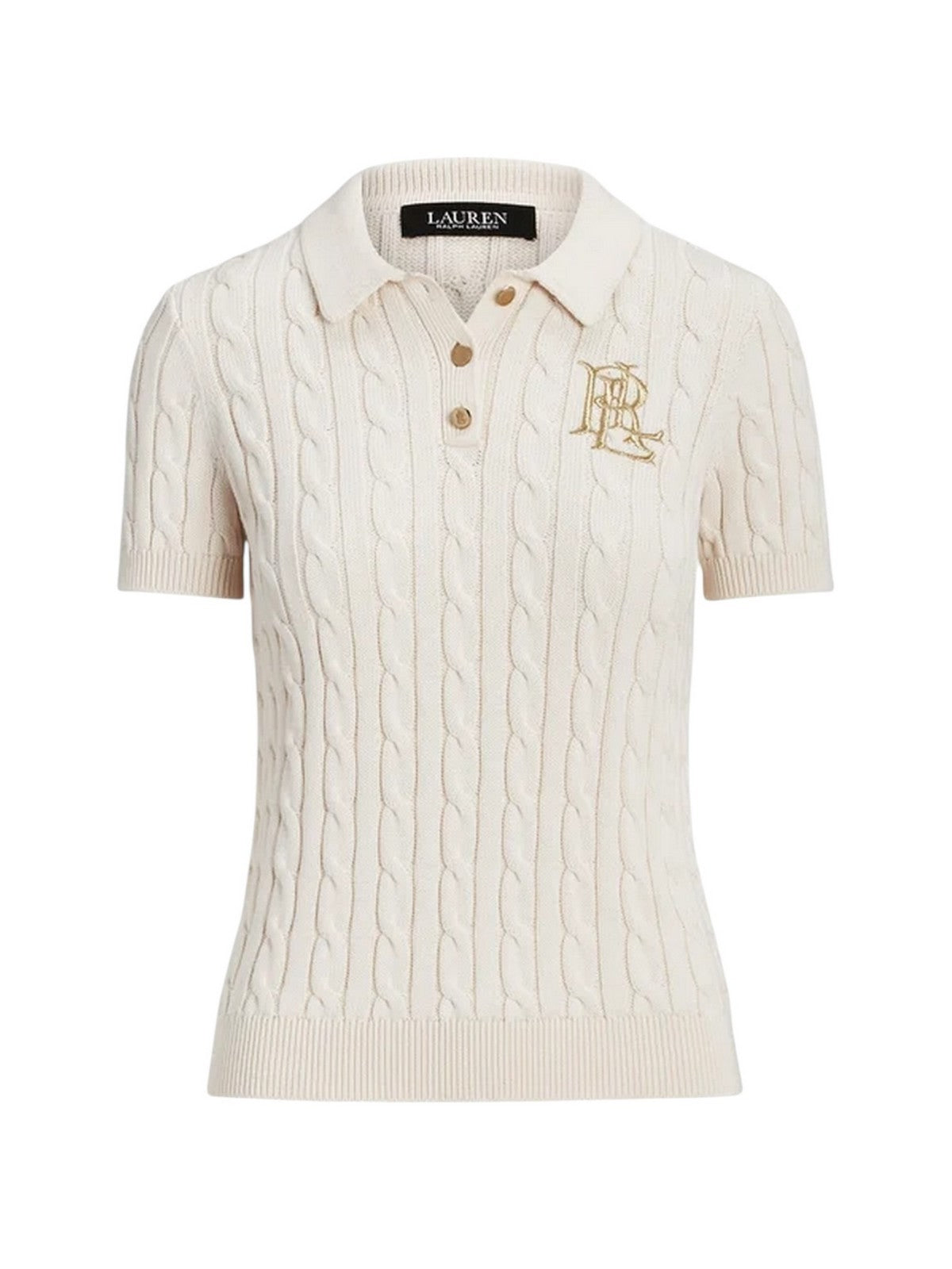 LAUREN RALPH LAUREN Polo Donna NATRISSA-SHORT SLEEVE-PULLOVER 200932224 001 MASCARPONE CREAM