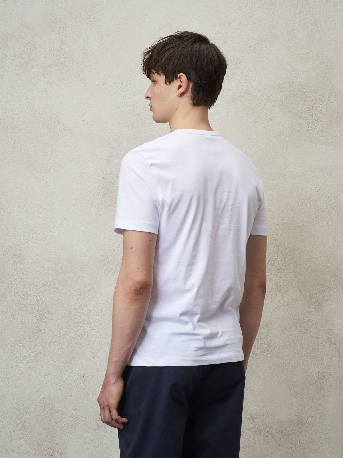 T-shirt Blauer et poteau masculin 24SBLUH02143 004547 100 blanc