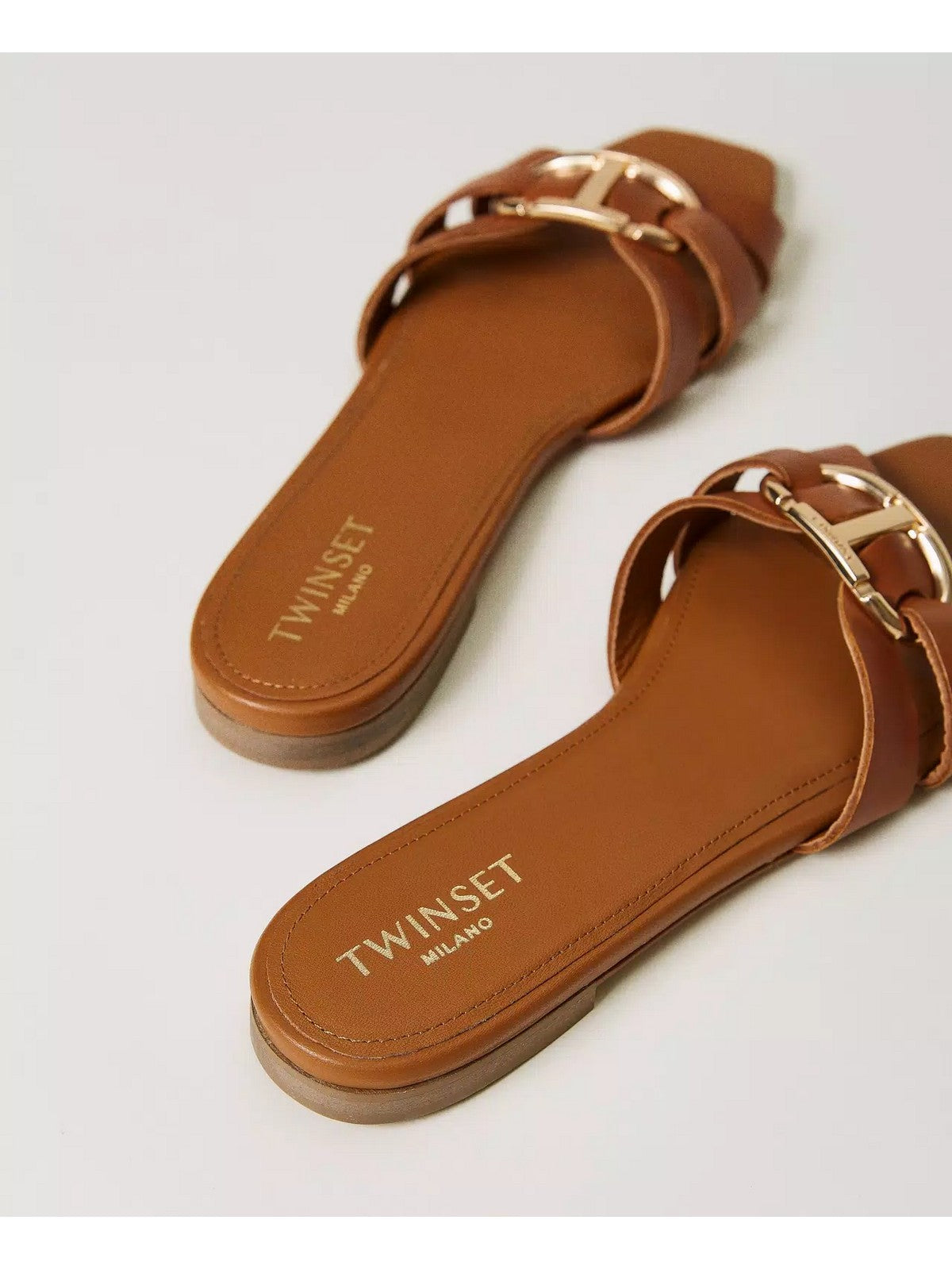 Twinset Ciabatta Donna 241TCT120 00057 Brown