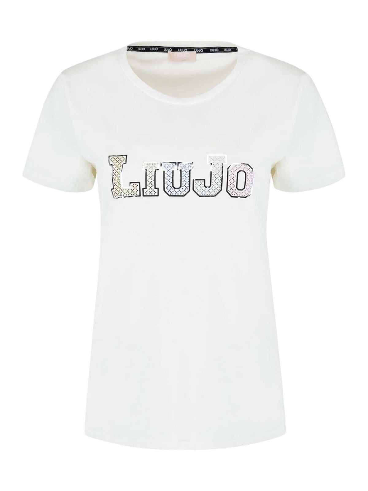 LIU JO SPORT T-Shirt e Polo Donna TA4204JS923 10604 Avorio gioboutiqueweb