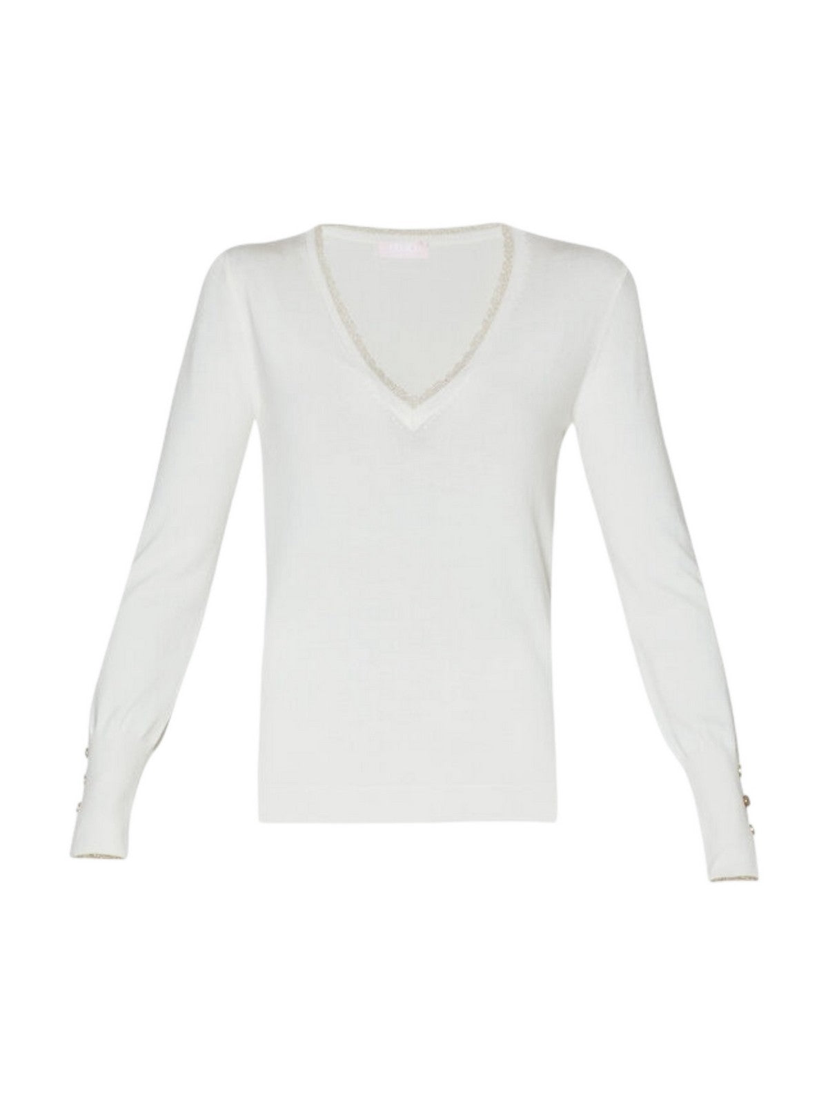 LIU JO WHITE Maglia Donna WF4007MS49I 10701 Bianco gioboutiqueweb