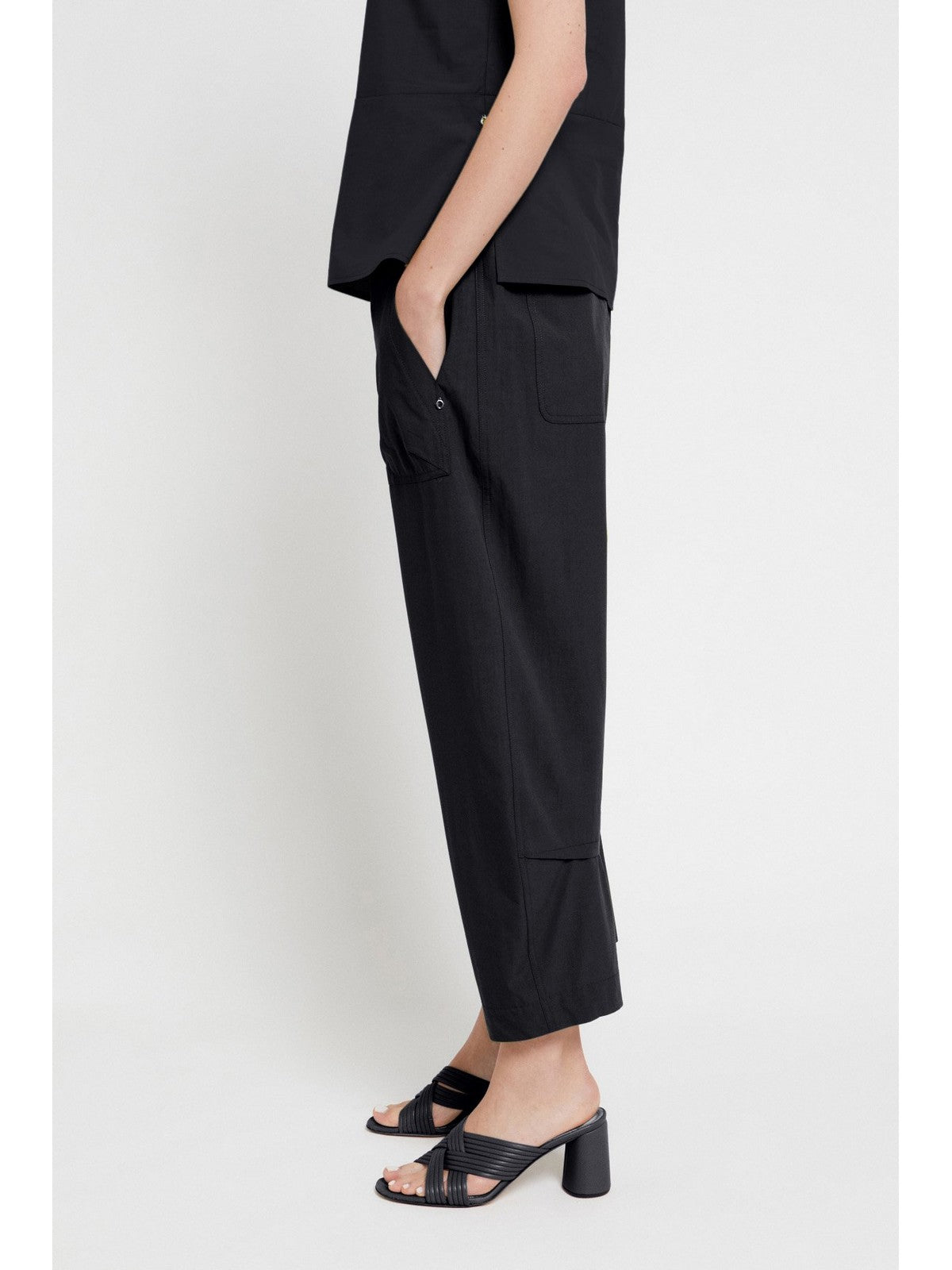 OTTOD'AME Pantalone Donna DP9807 1920 Nero gioboutiqueweb